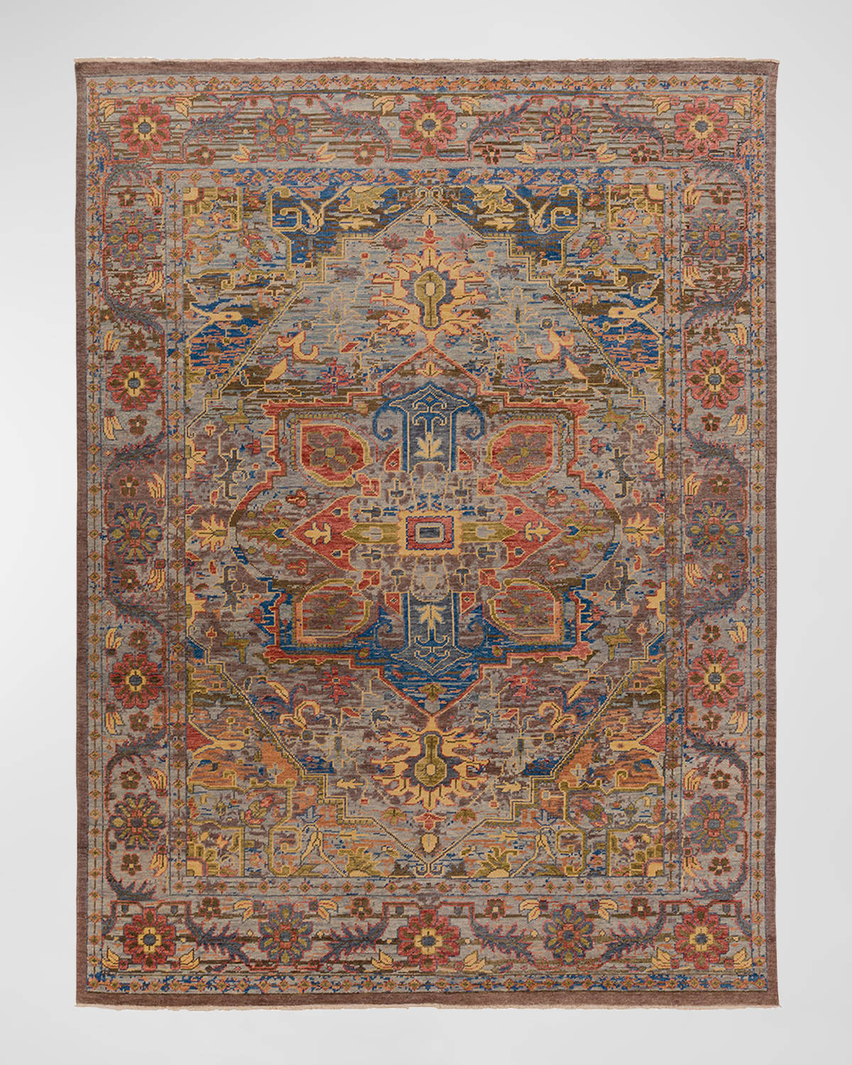 Surya Rugs Cappadocia Sage Hand-knotted Rug, 9' X 13' In Sage, Mauve