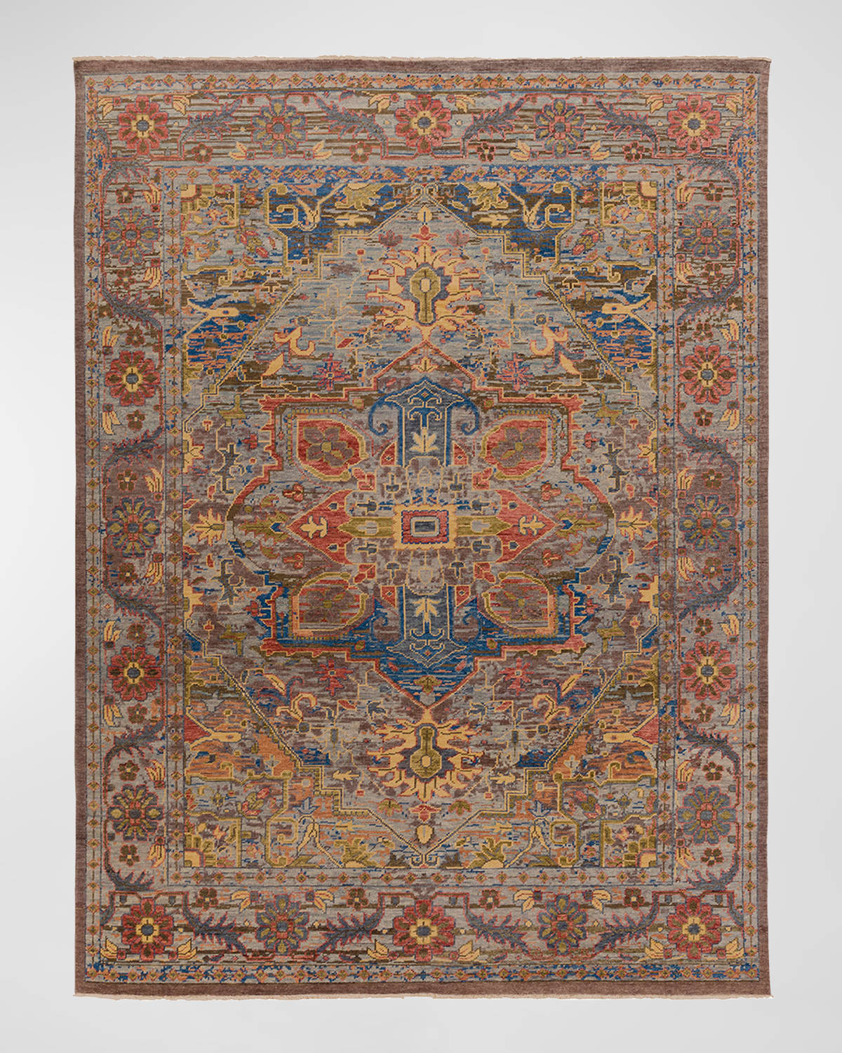 Surya Rugs Cappadocia Sage Hand-knotted Rug, 12' X 15' In Sage, Mauve