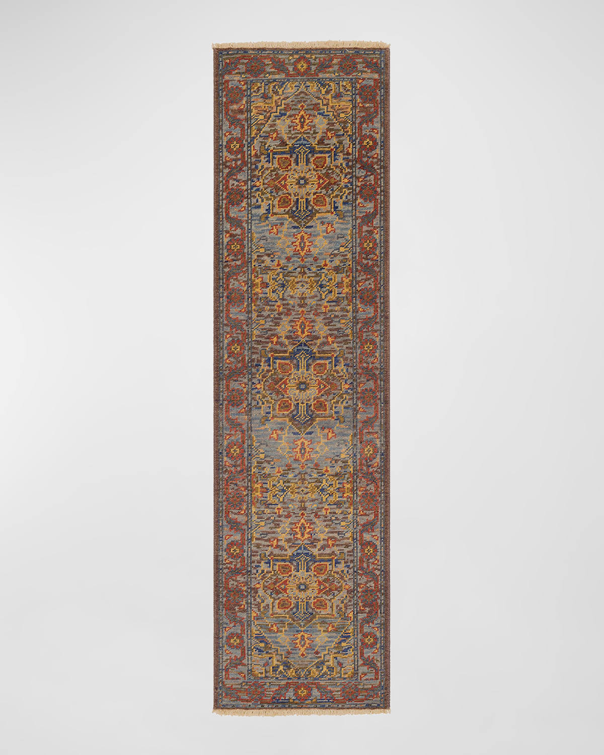 Surya Rugs Cappadocia Sage Hand-knotted Runner, 2' X 8' In Sage, Mauve