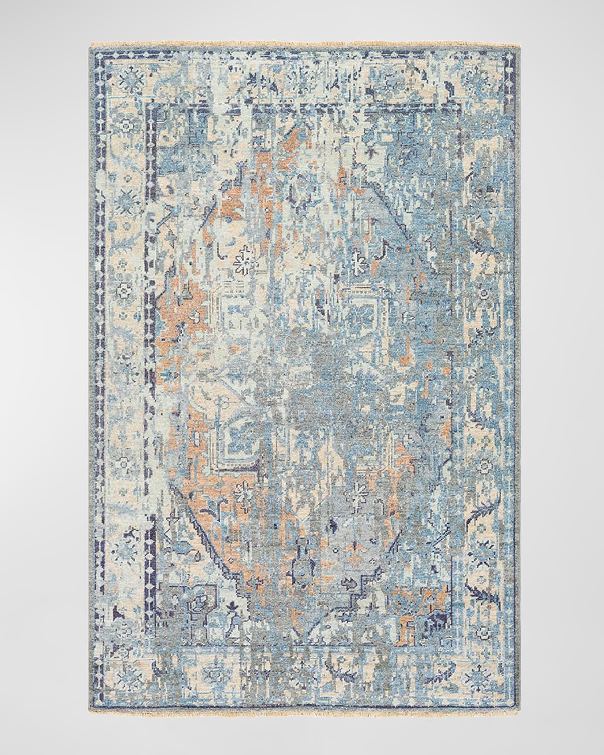 Surya Rugs Cappadocia Blue Hand-knotted Rug, 4' X 6' In Blue, Seafoam