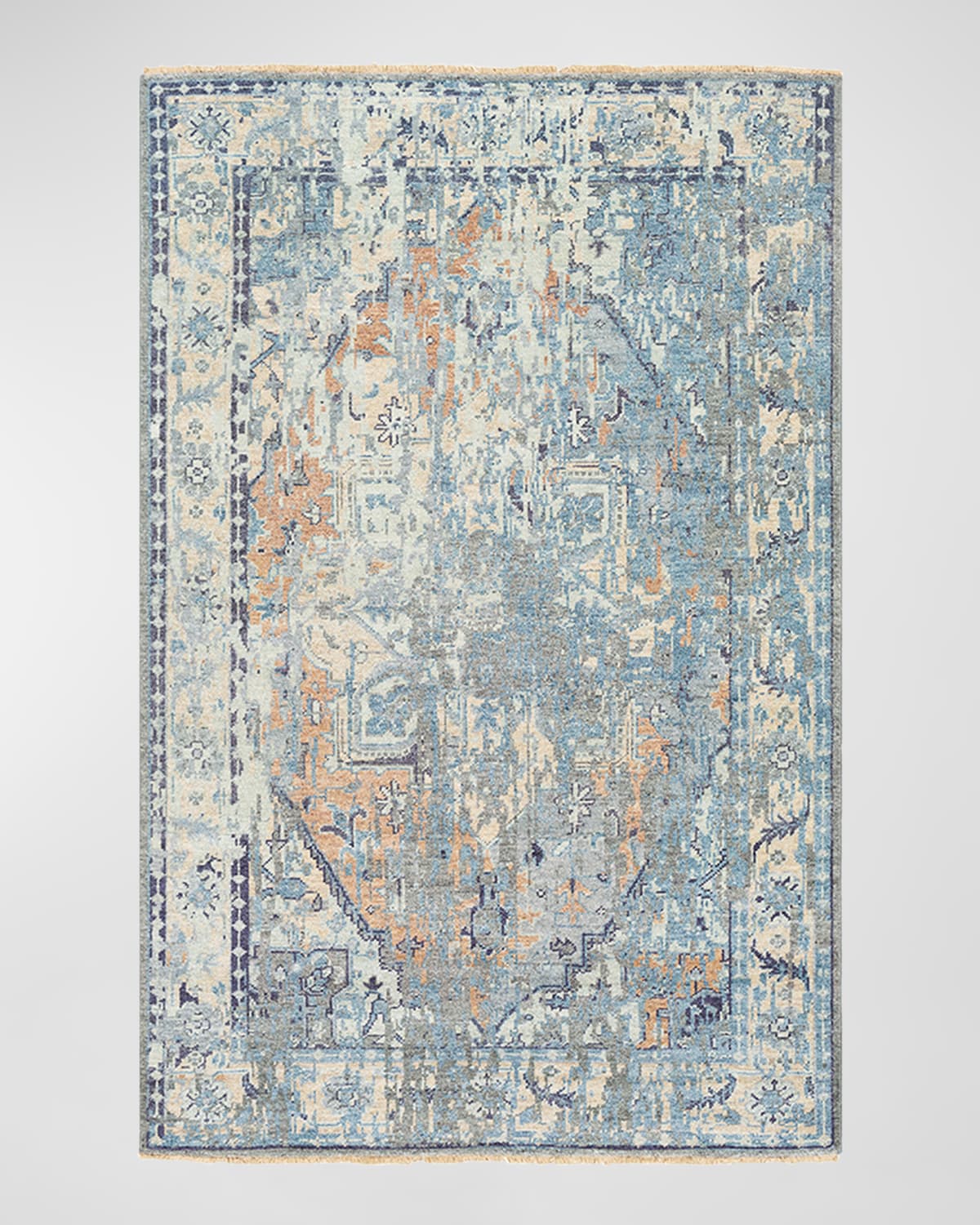Surya Rugs Cappadocia Blue Hand-knotted Rug, 6' X 9' In Blue, Seafoam