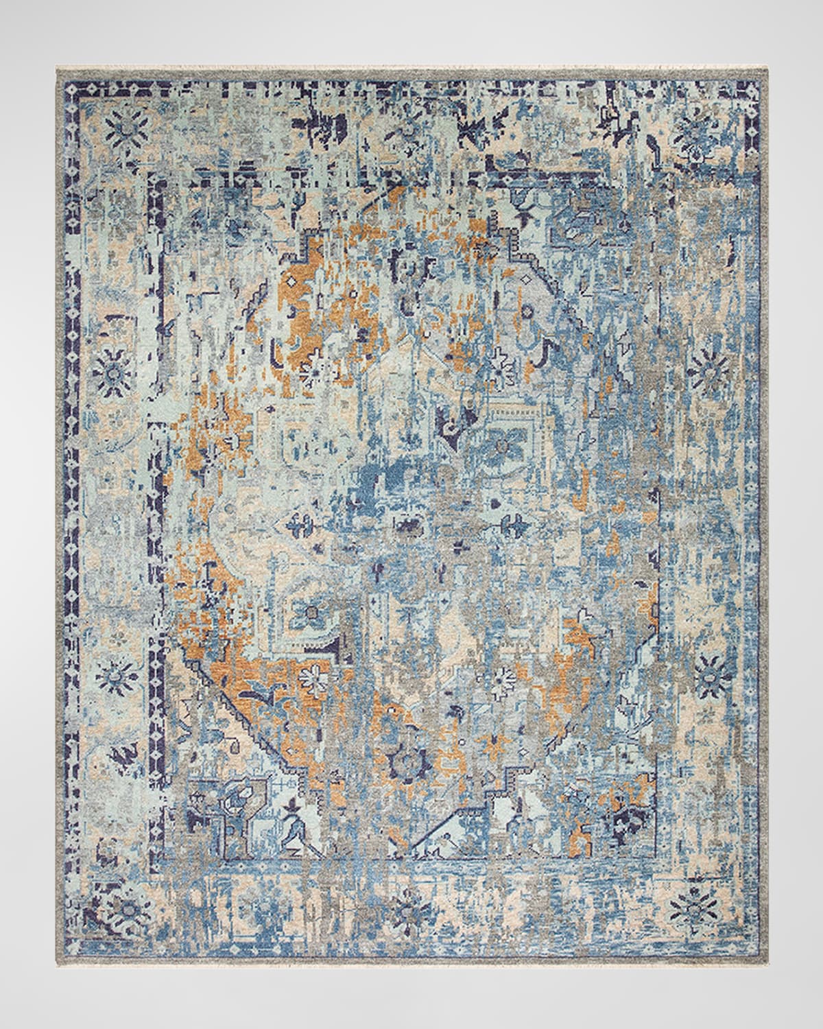 Surya Rugs Cappadocia Blue Hand-knotted Rug, 9' X 13' In Blue, Seafoam