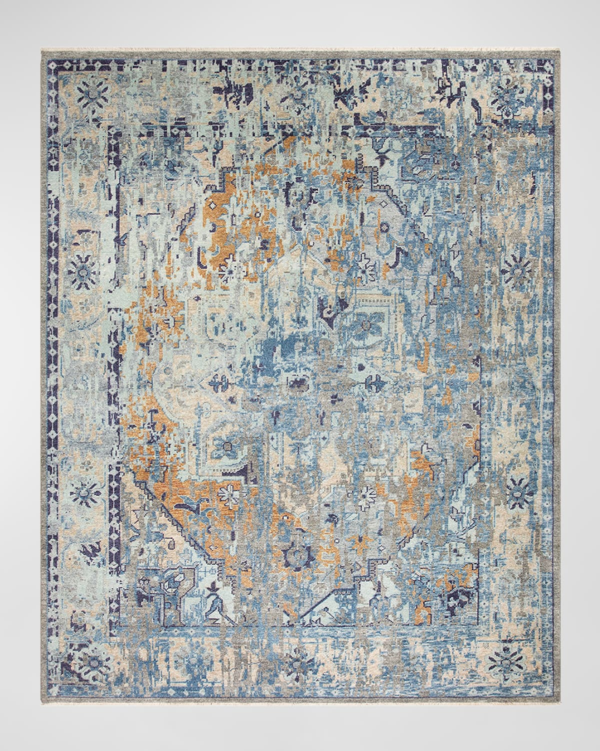 Surya Rugs Cappadocia Blue Hand-knotted Rug, 10' X 14' In Brown