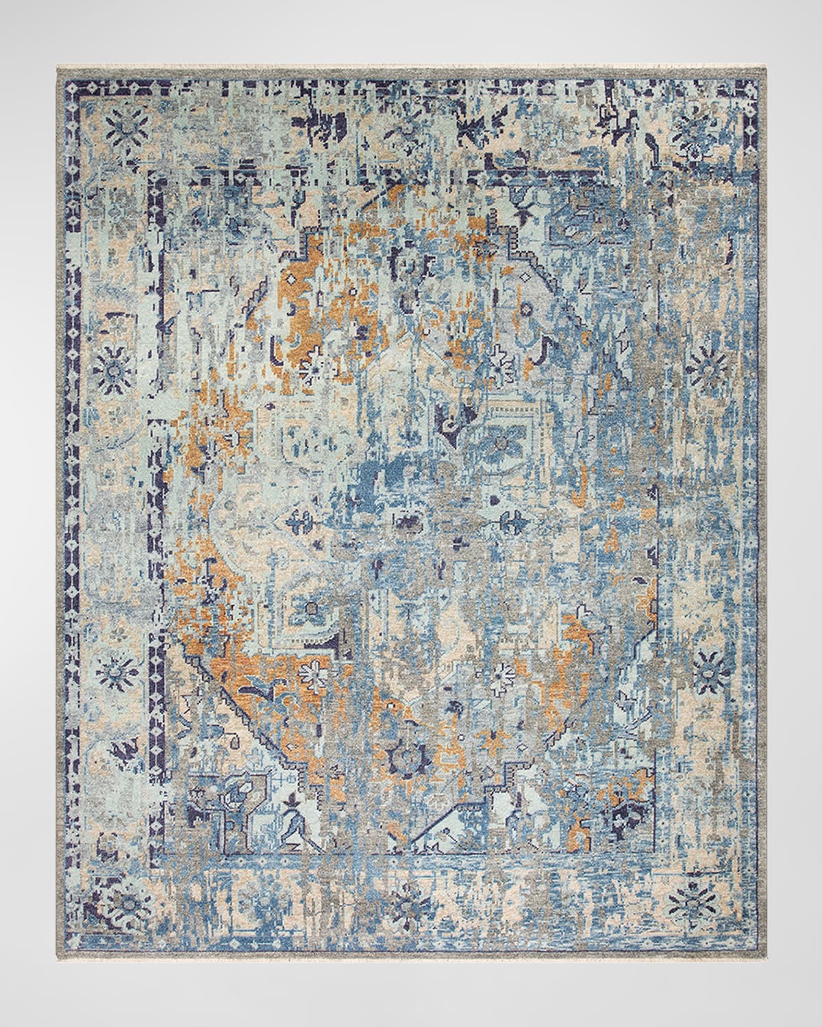 Surya Rugs Cappadocia Blue Hand-knotted Rug, 12' X 15' In Blue, Seafoam
