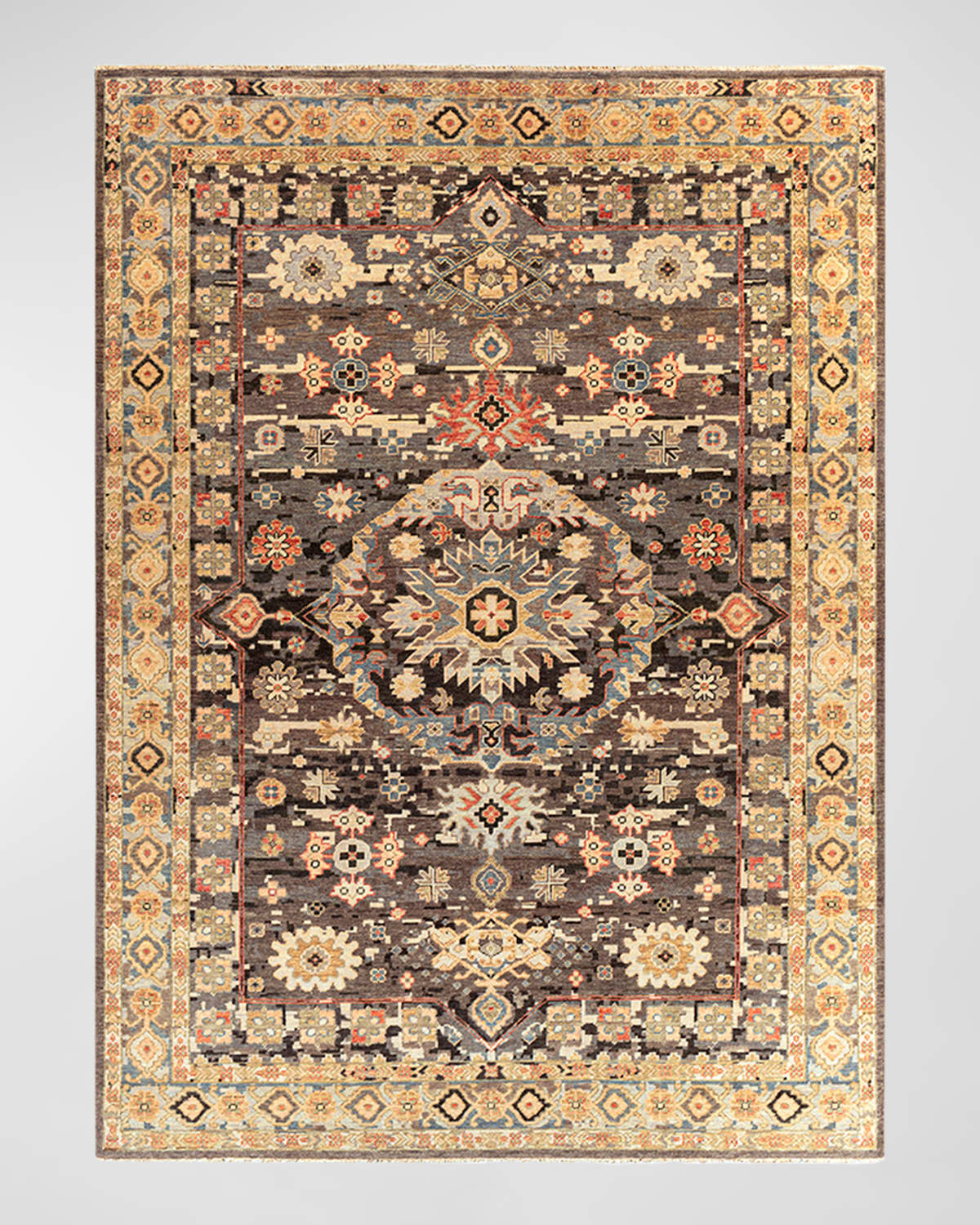 Surya Rugs Cappadocia Rust Hand-knotted Rug, 8' X 11' In Rust, Sage