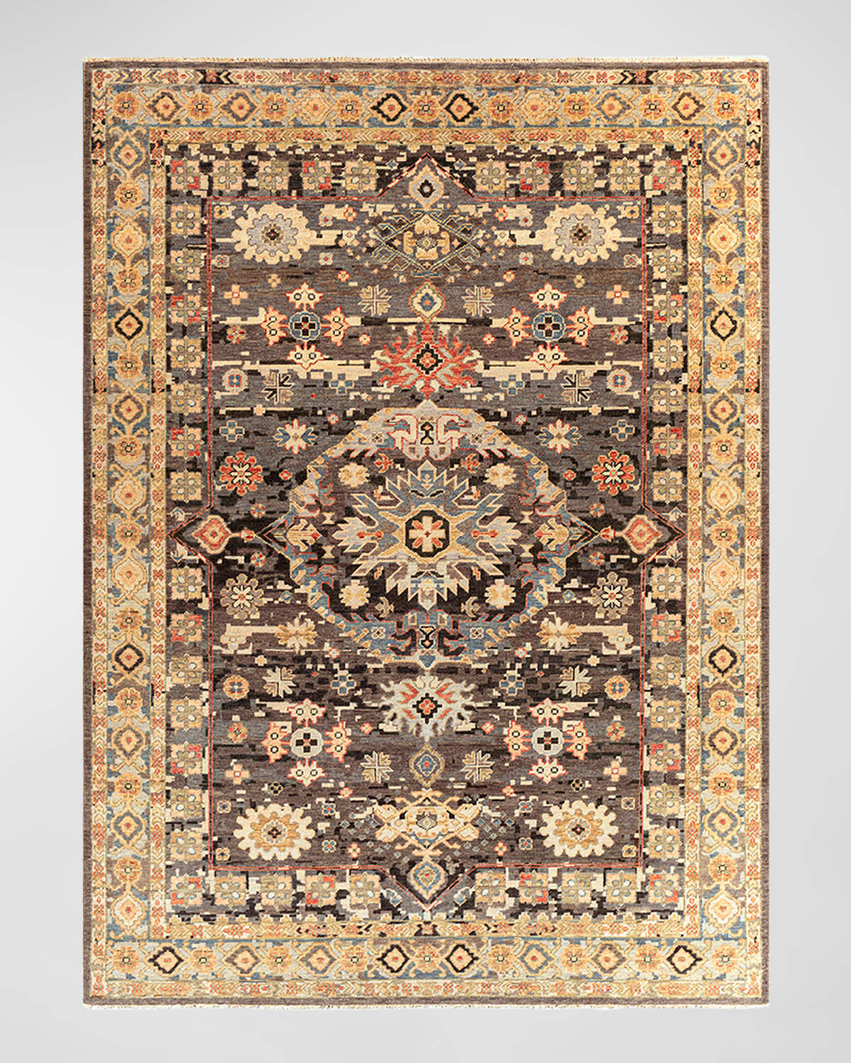 Surya Rugs Cappadocia Rust Hand-knotted Rug, 12' X 15' In Rust, Sage