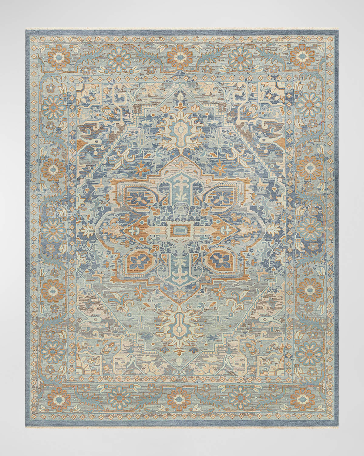 Surya Rugs Cappadocia Pale Blue Hand-knotted Rug, 8' X 11' In Pale Blue, Taupe 
