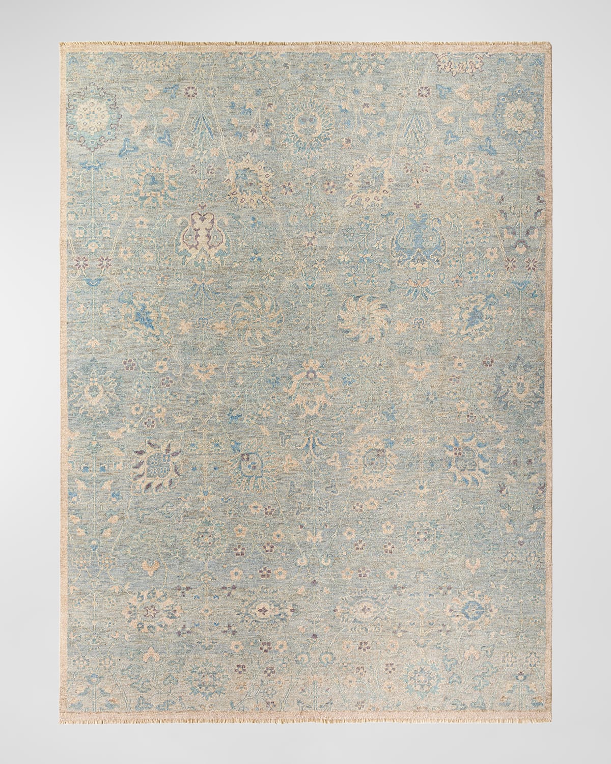 Surya Rugs Cappadocia Blue Floral Hand-knotted Rug, 4' X 6'