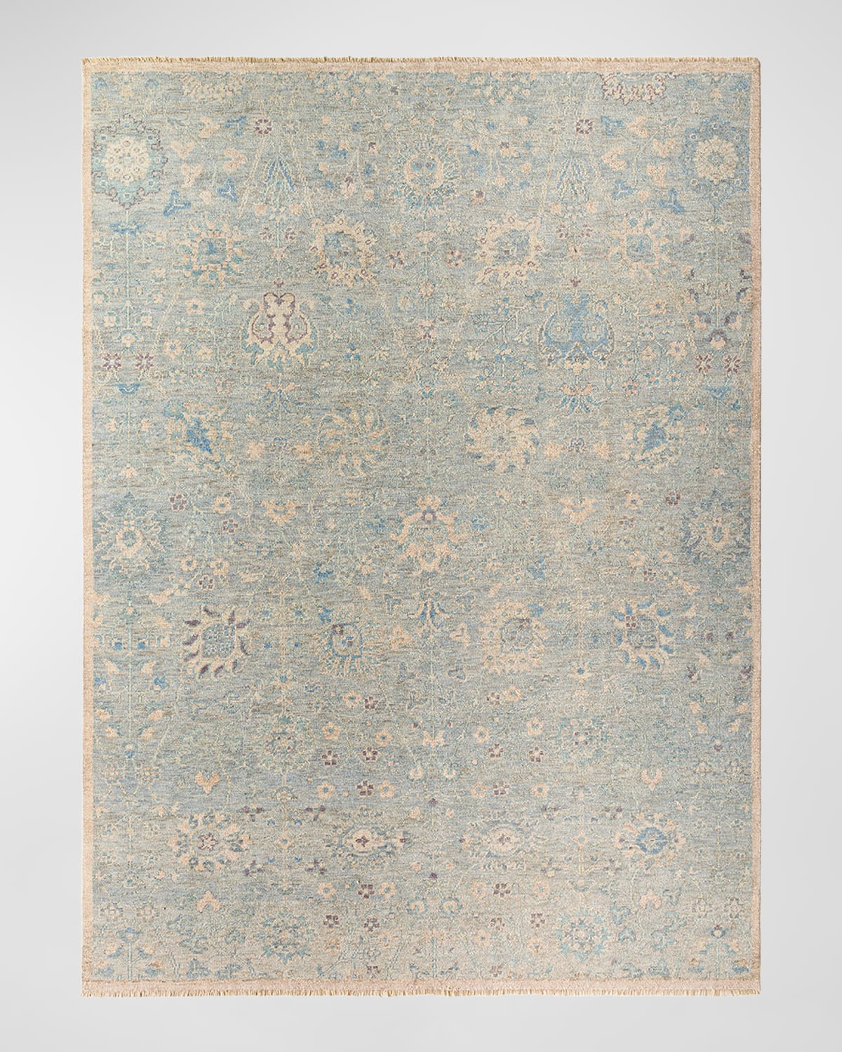 Surya Rugs Cappadocia Blue Floral Hand-knotted Rug, 4' X 6' In Blue Floral