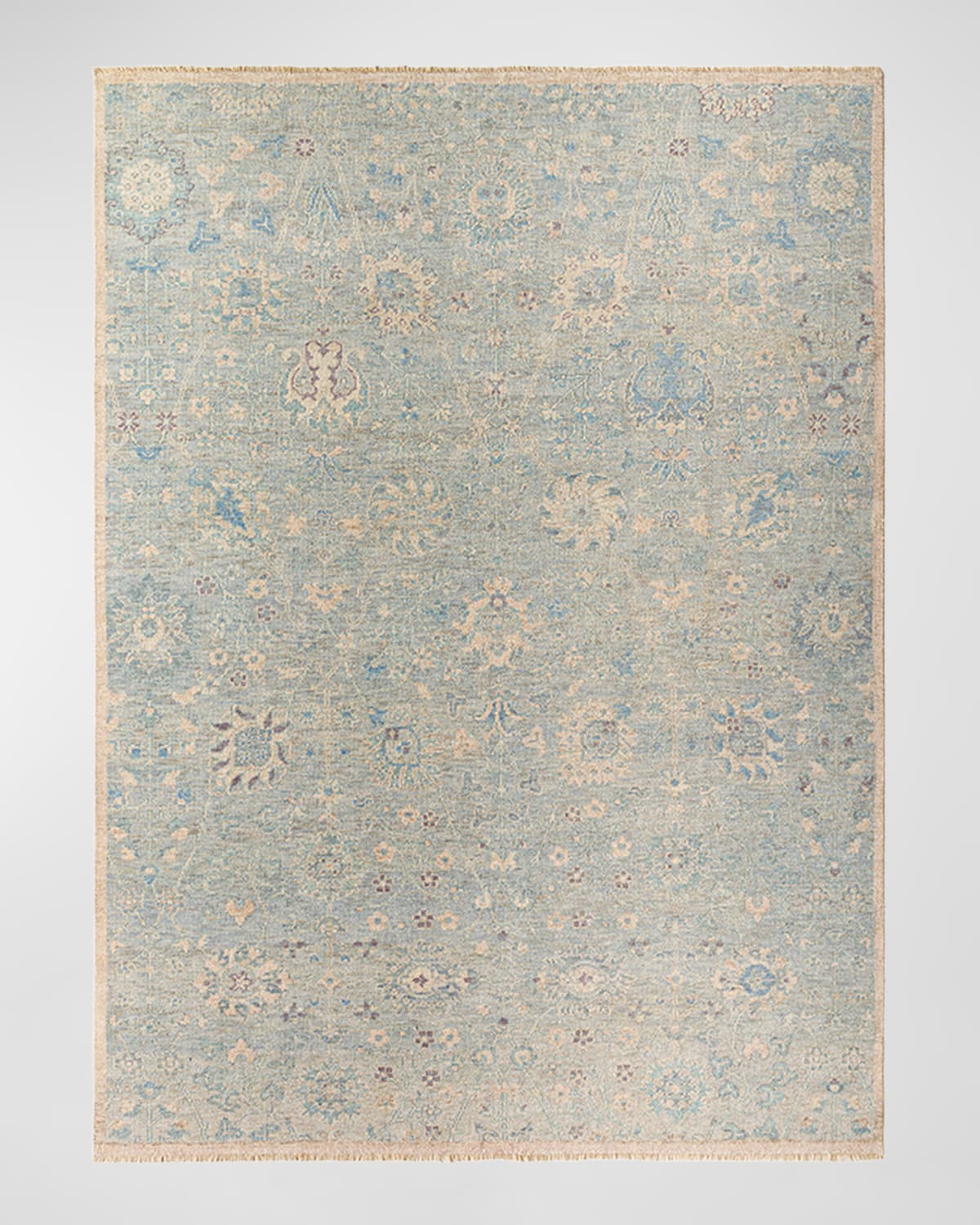 Surya Rugs Cappadocia Blue Floral Hand-knotted Rug, 8' X 11'