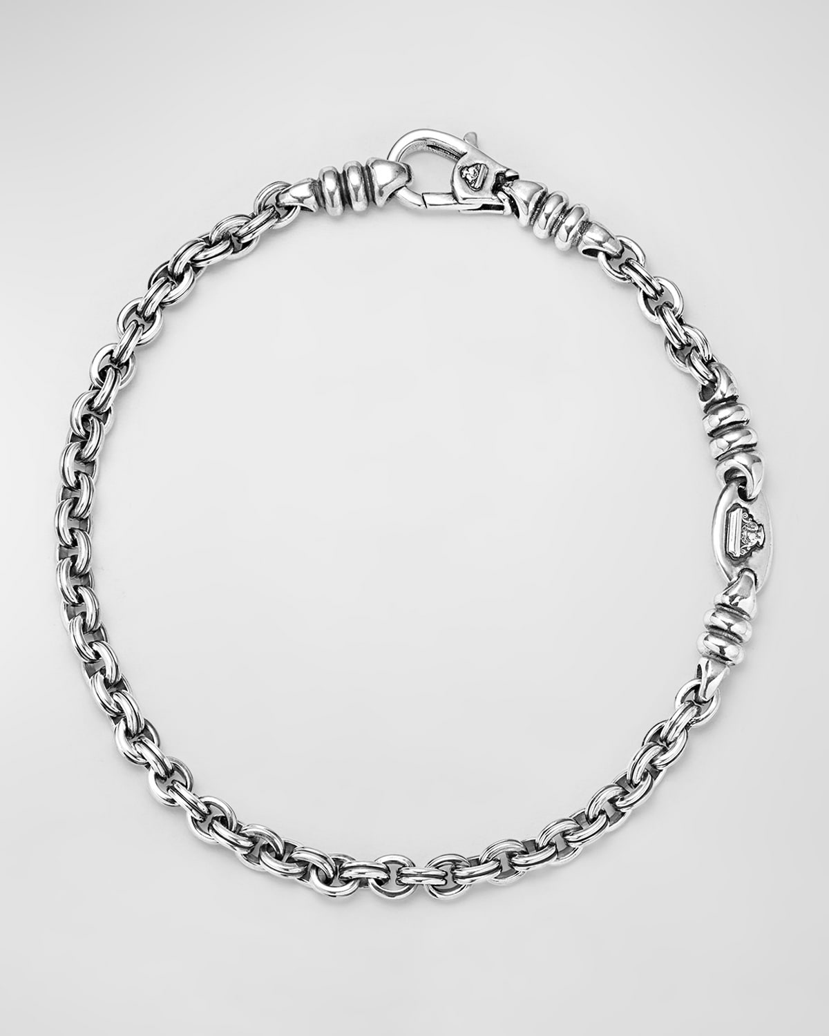 Men's Anthem Double Link Caviar Chain Bracelet, 4mm