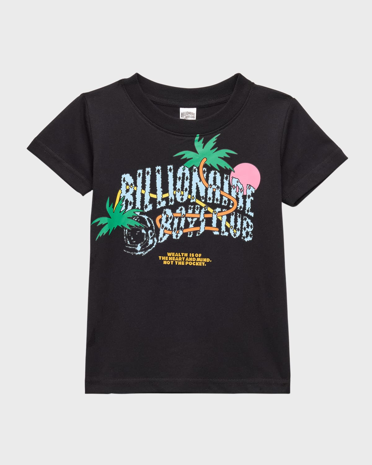 Billionaire Boys Club Kids' Boy's Utopia Arch Logo-print T-shirt In Black