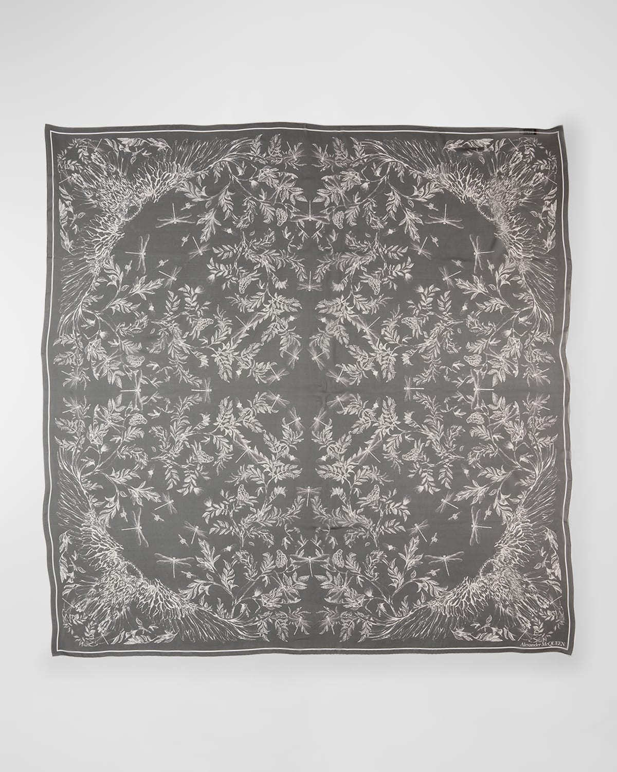 Eagle Flight Sheer Silk Shawl