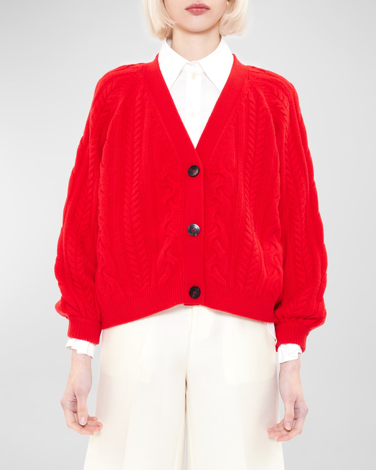 Pimlico Cashmere Cable-Knit Cardigan