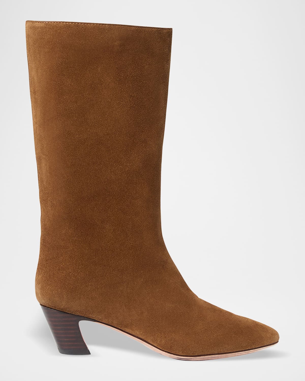 Loeffler Randall Cleo Suede Mid Boots In Brown