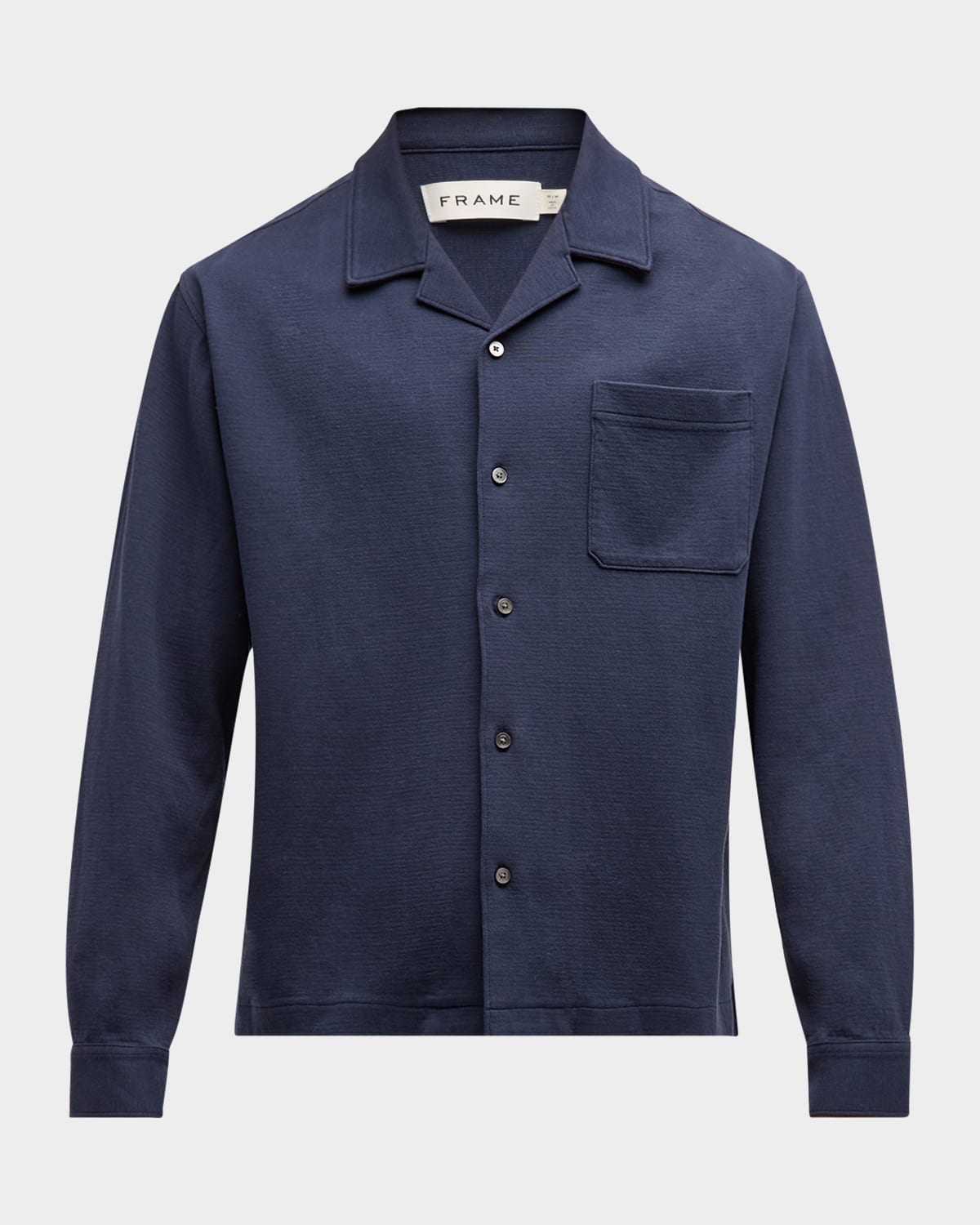 Frame Men's Duo Fold Relaxed Overshirt In White Sand