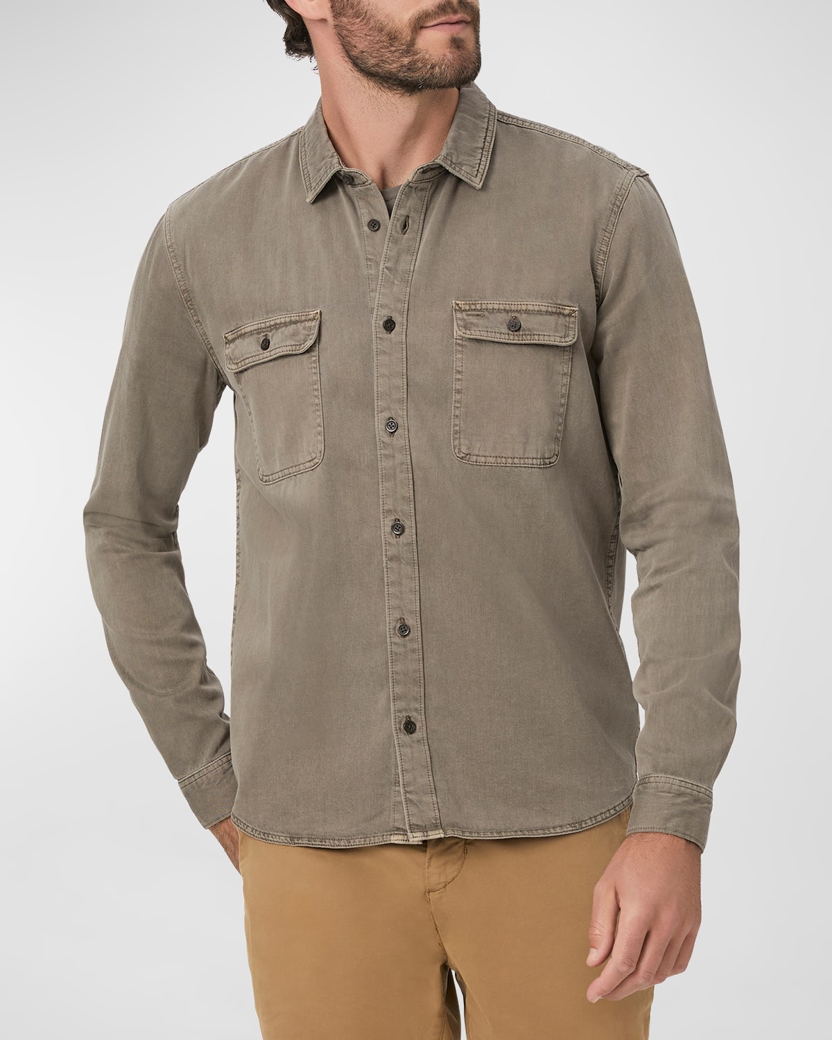 Men's Martin Sueded Twill Button-Down Shirt