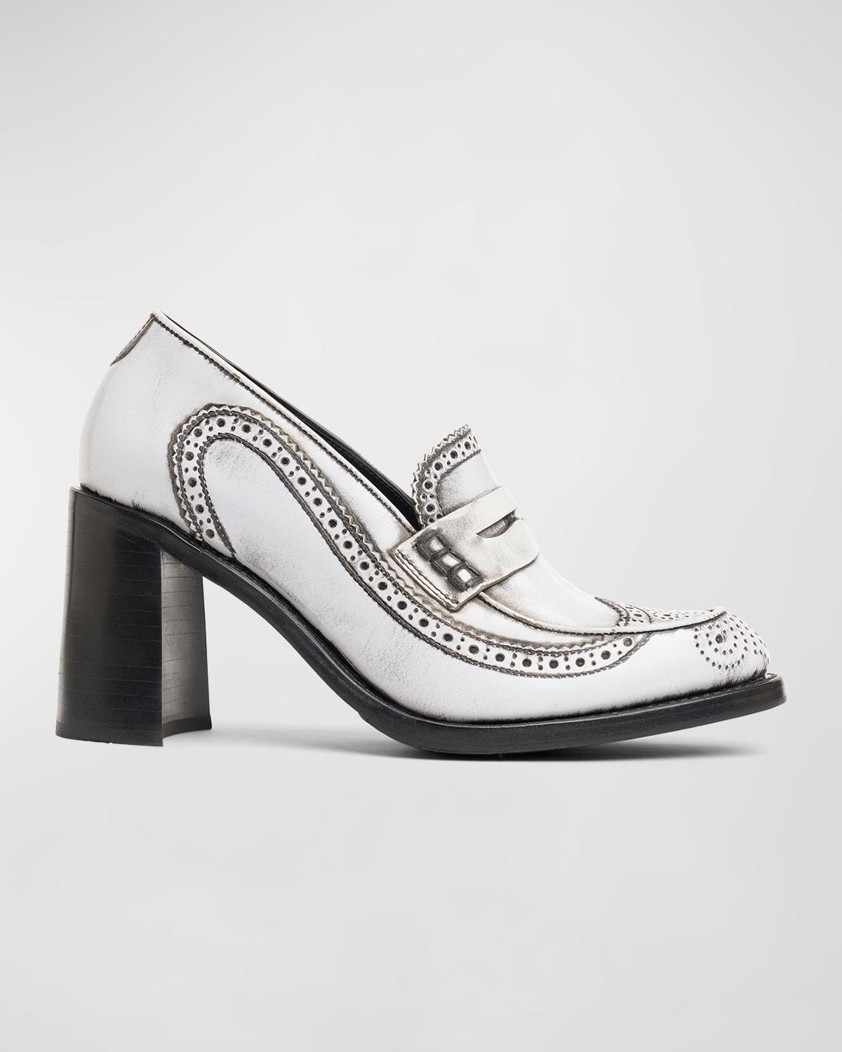 THE OFFICE OF ANGELA SCOTT MRS. SOPHIA WING-TIP PENNY LOAFERS 
