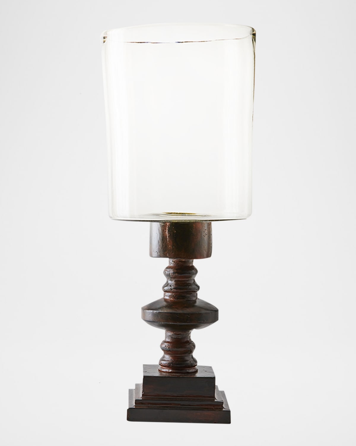 Jan Barboglio Rancho Hurricane Candleholder In Clear