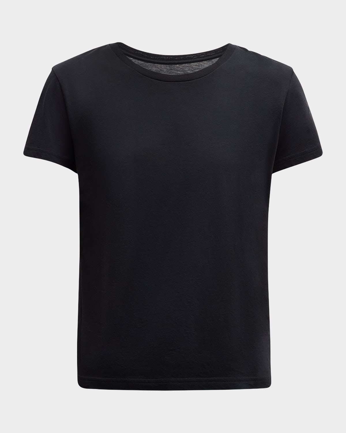 Classic Luxe Cotton Jersey Crewneck T-Shirt