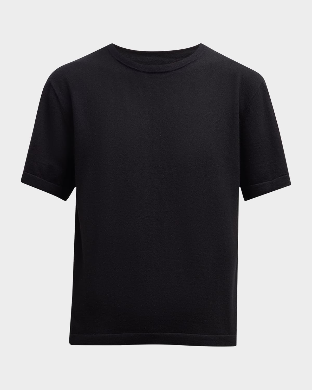 Rails Cotton Cashmere Crewneck T-shirt In Black