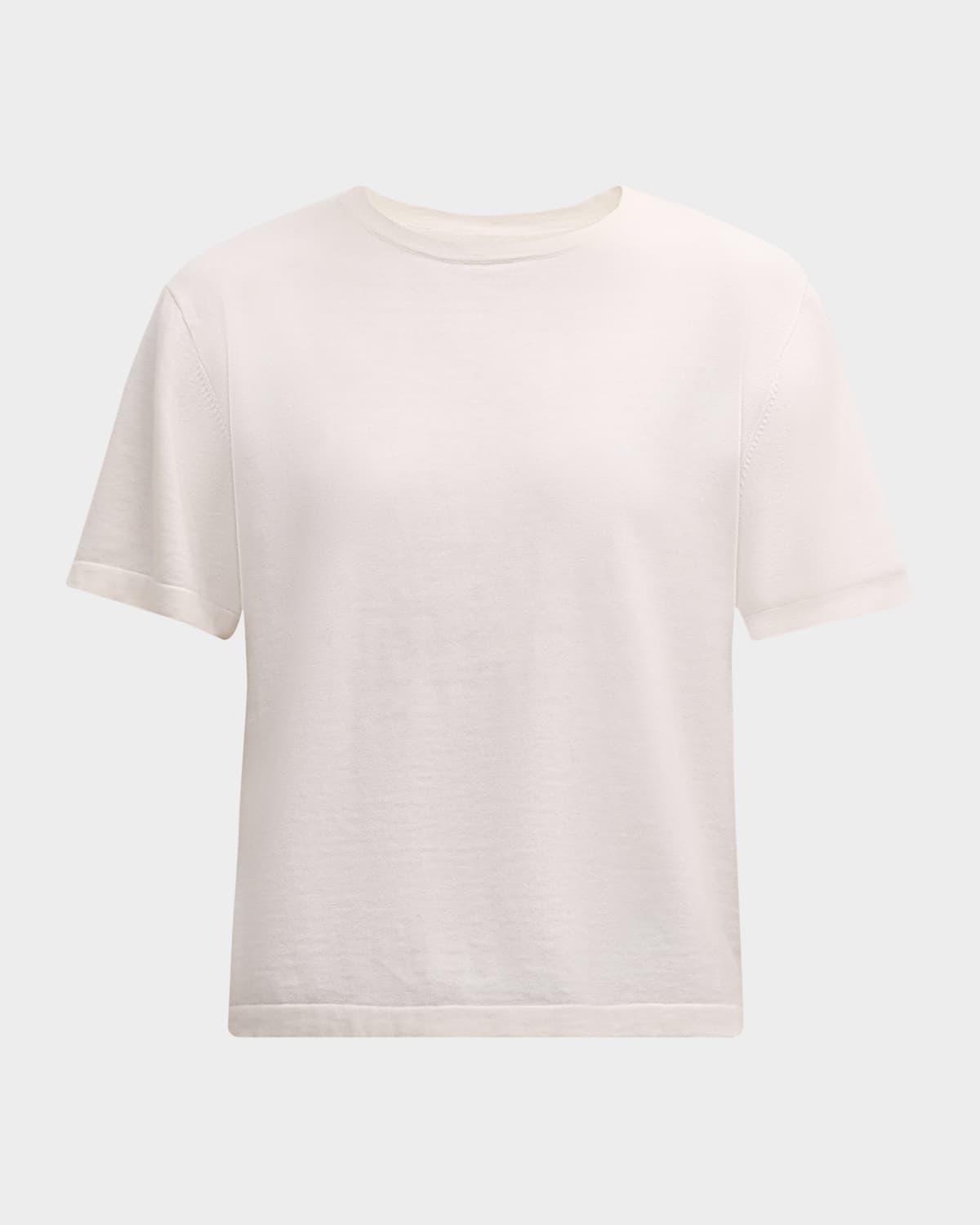 Rails Cotton Cashmere Crewneck T-shirt In White