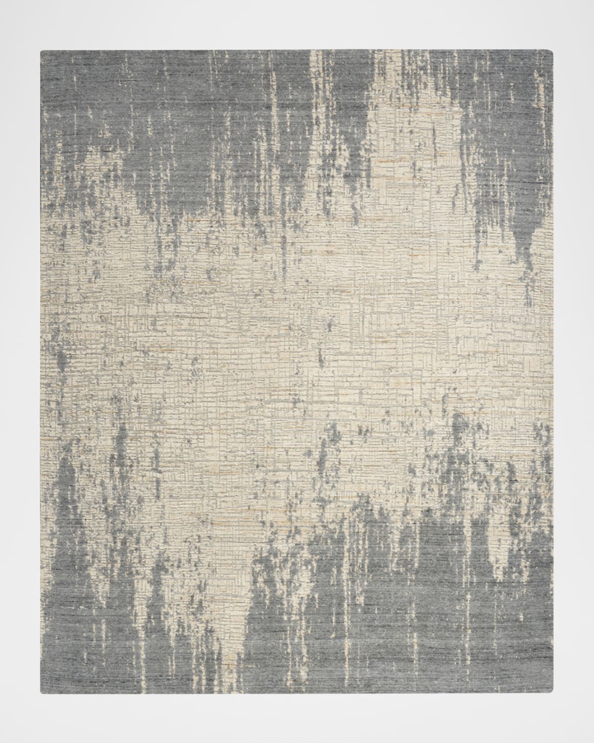 Nourison Hawk Hand-woven Rug, 8' X 10' In Slate, Beige 