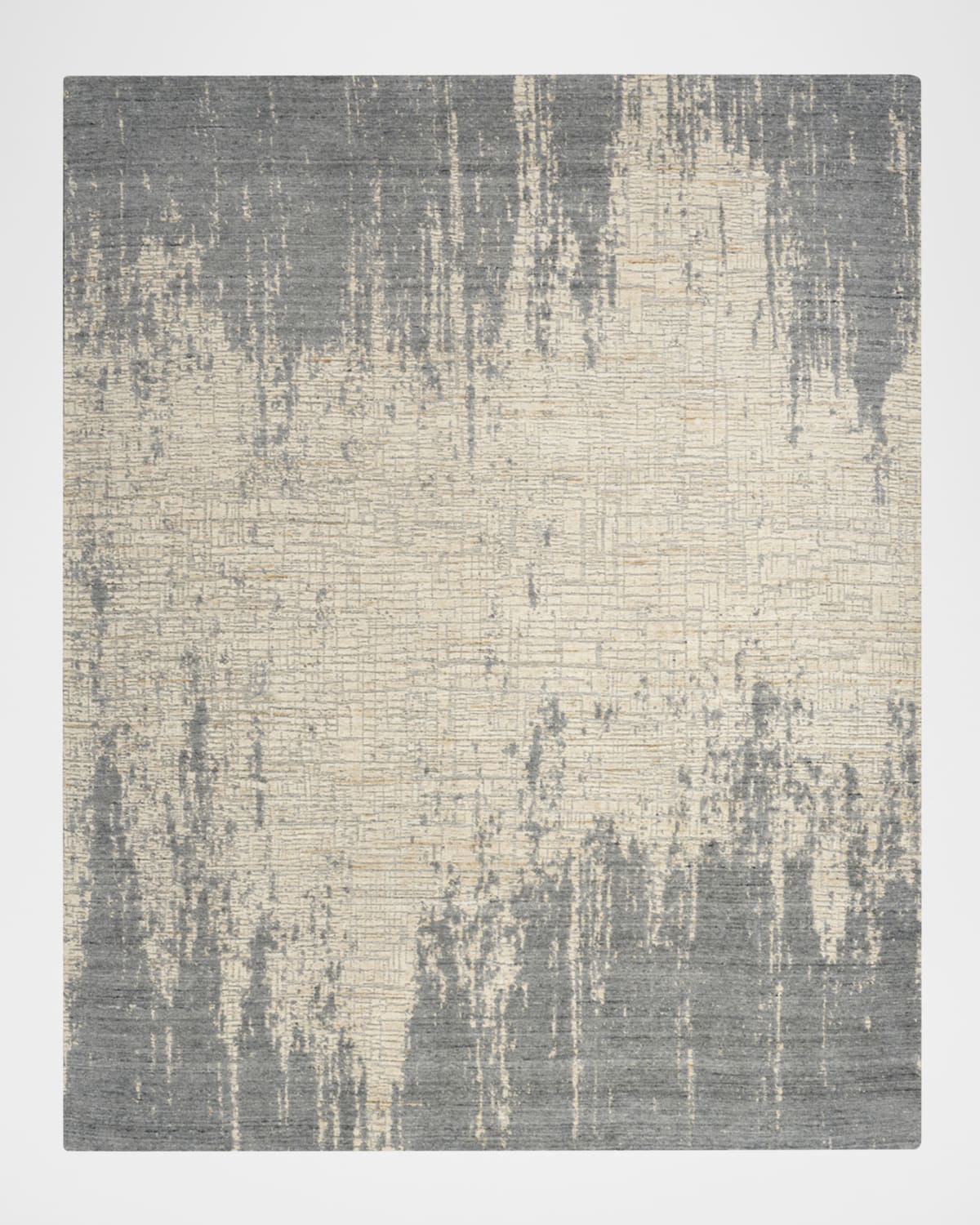 Nourison Hawk Hand-woven Rug, 9' X 12' In Slate, Beige 