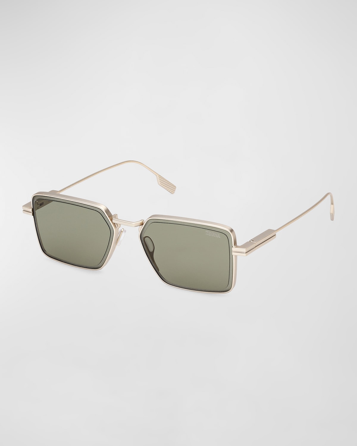 Men's EZ0243M Metal Rectangle Sunglasses