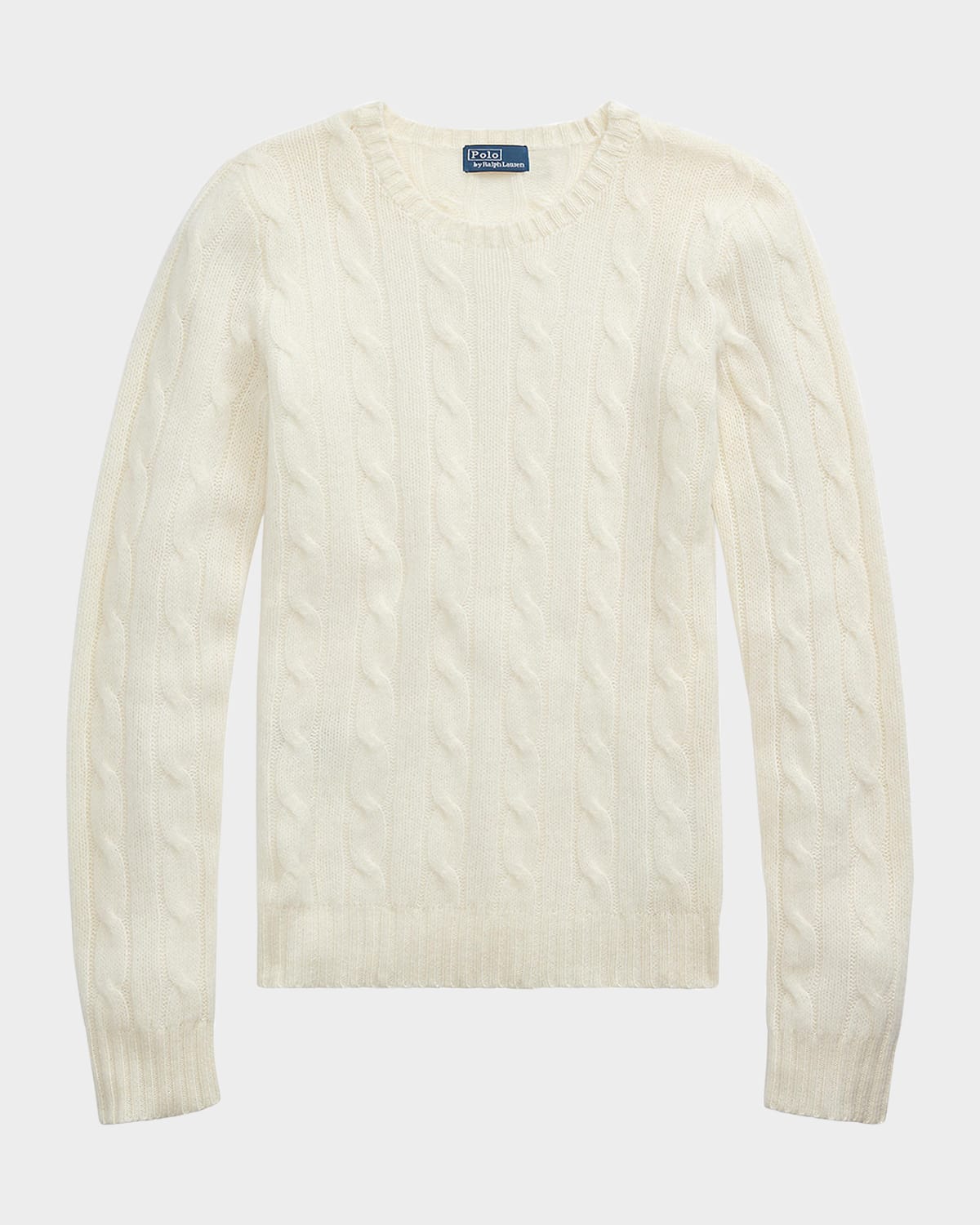 Polo Ralph Lauren Julianna Cable-knit Cashmere Sweater In Animal Print