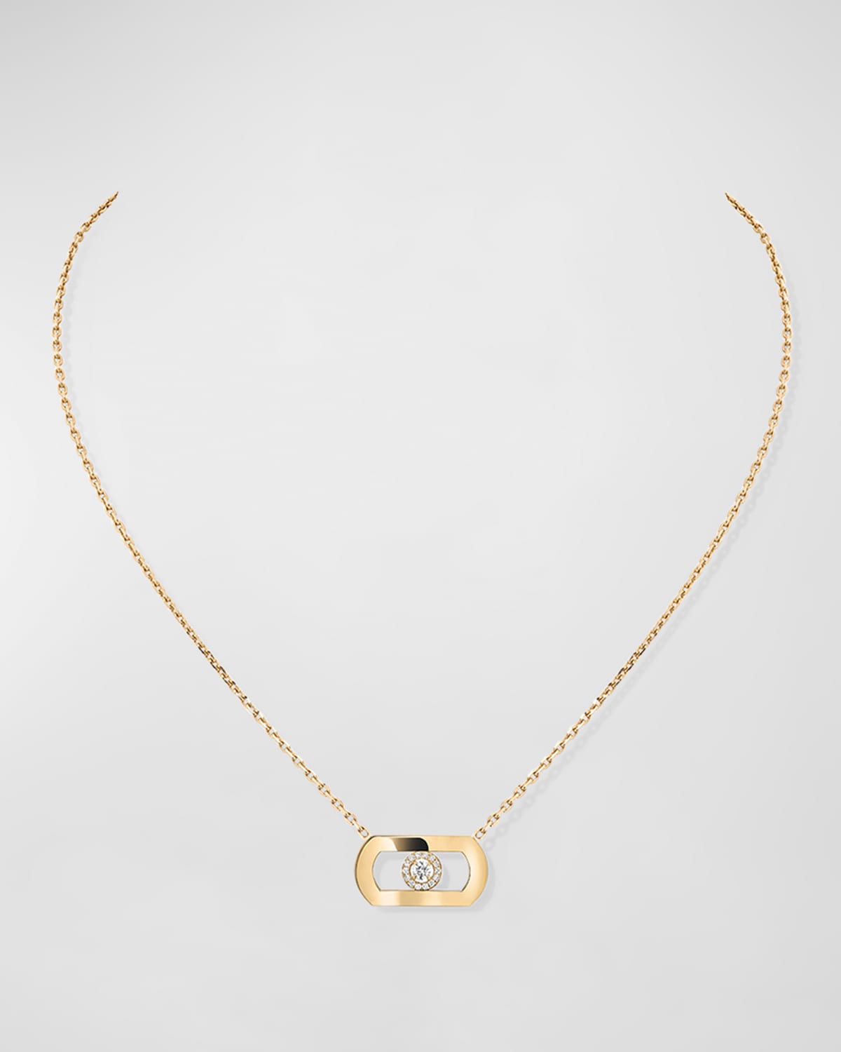 MOVE PAVE DIAMOND NECKLACE