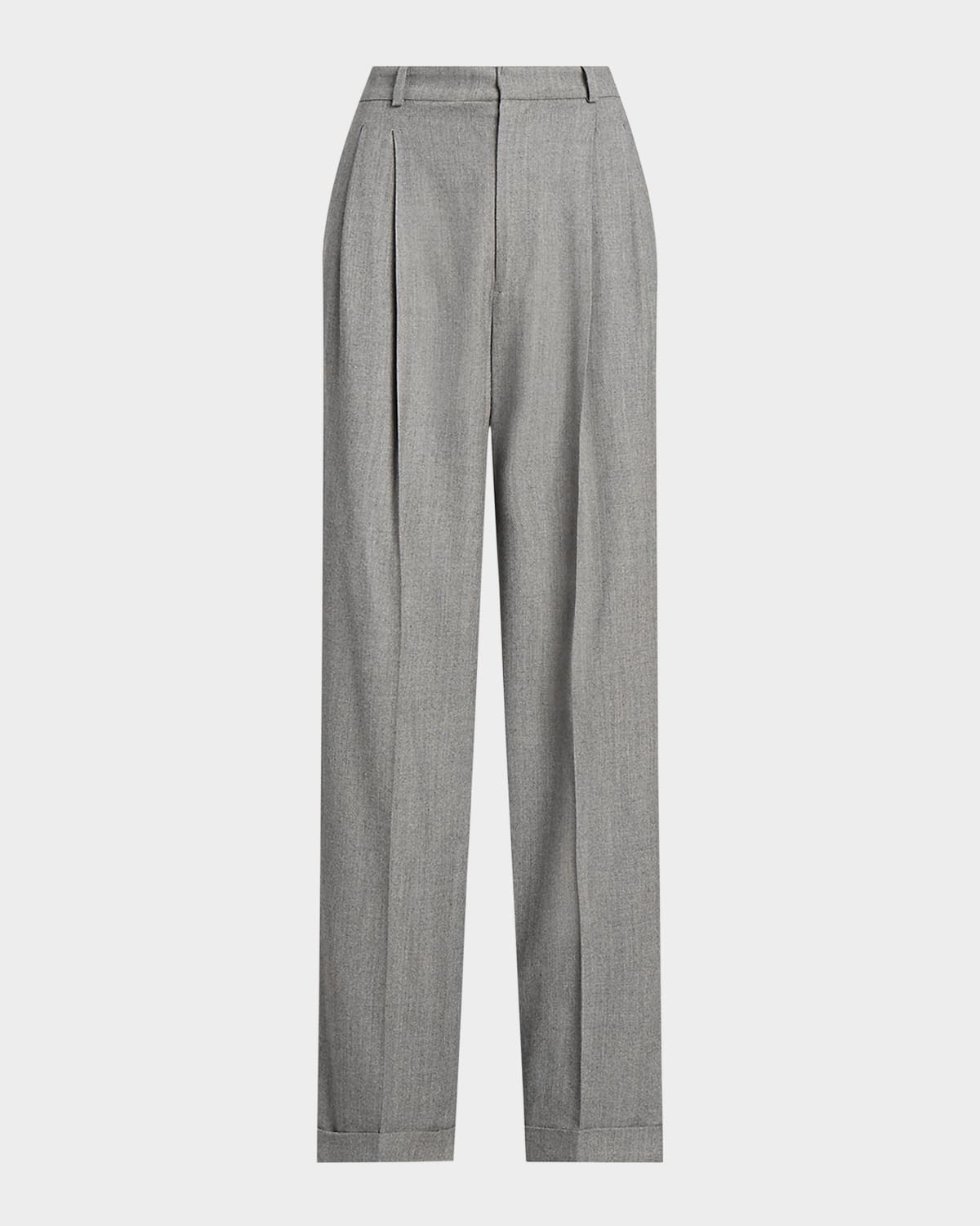 Polo Ralph Lauren Straight-leg Wool-blend Flannel Pants