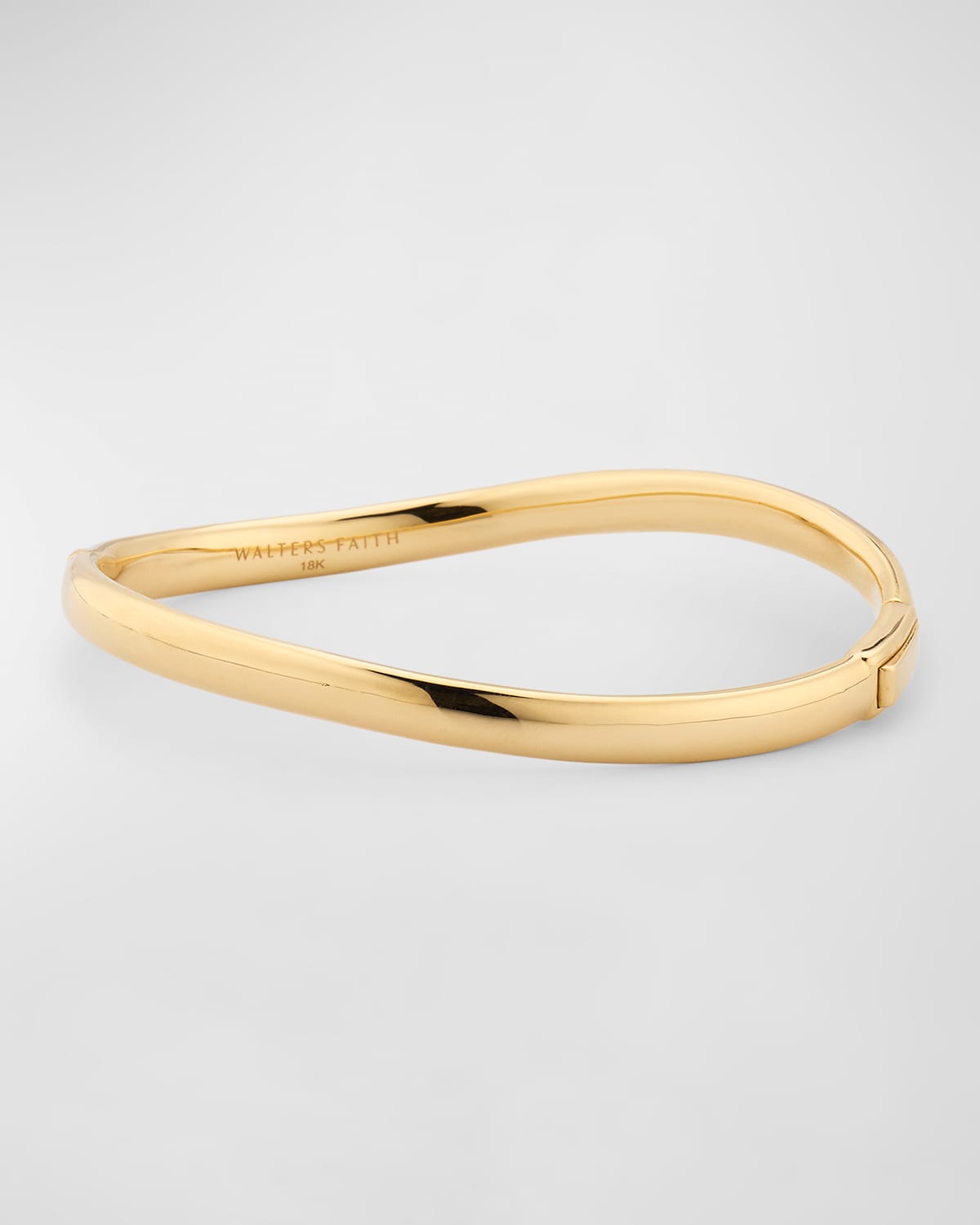 Julian 18K Yellow Gold Curved Bangle Bracelet