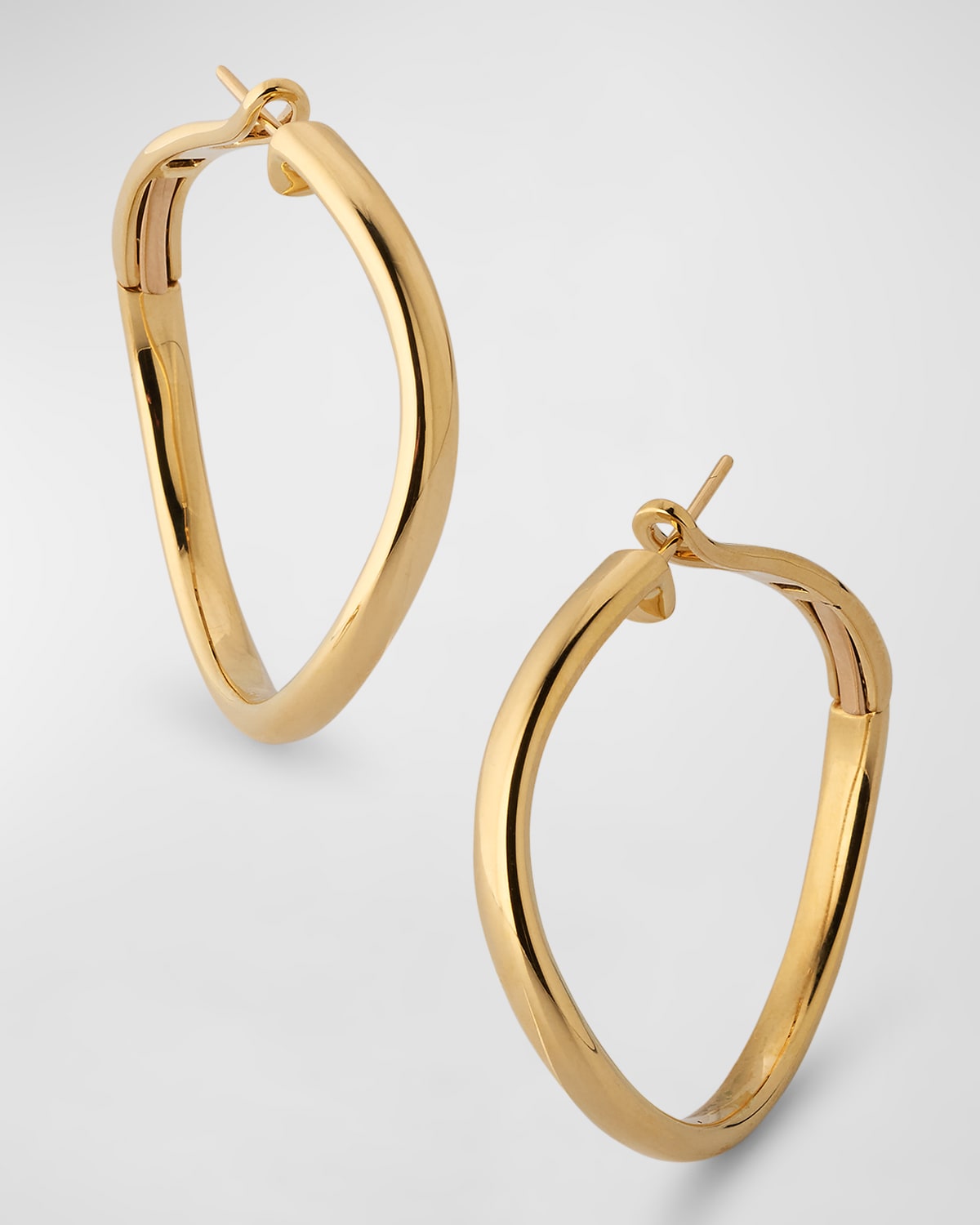 Julian 18K Yellow Gold Curved Hoop Earrings