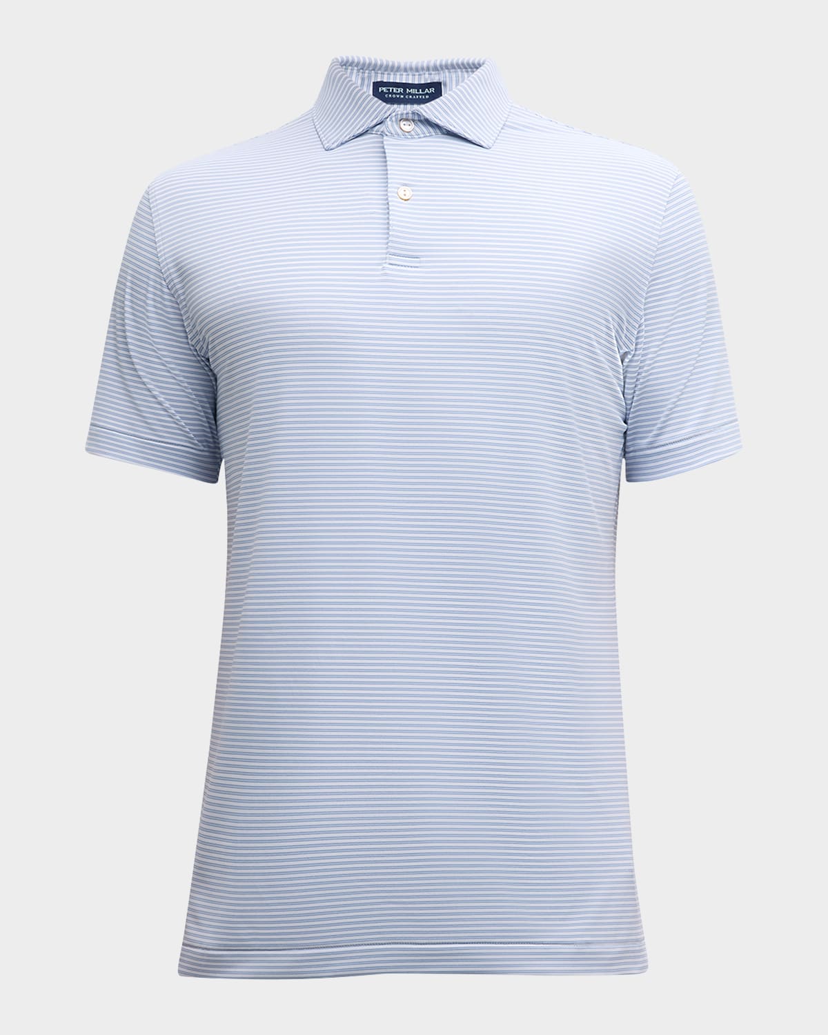 Peter Millar Men's Ambrose Performance Jersey Polo Shirt In Blue