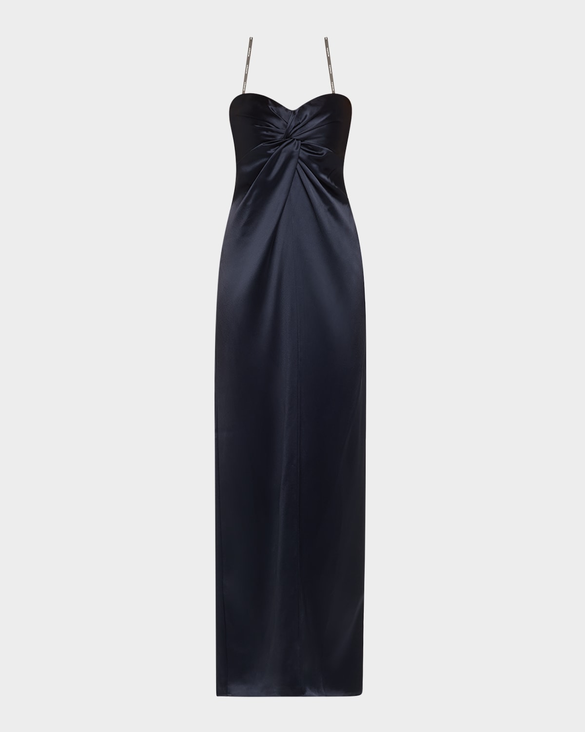 Retroféte Olivine Twist Column Dress In Navy
