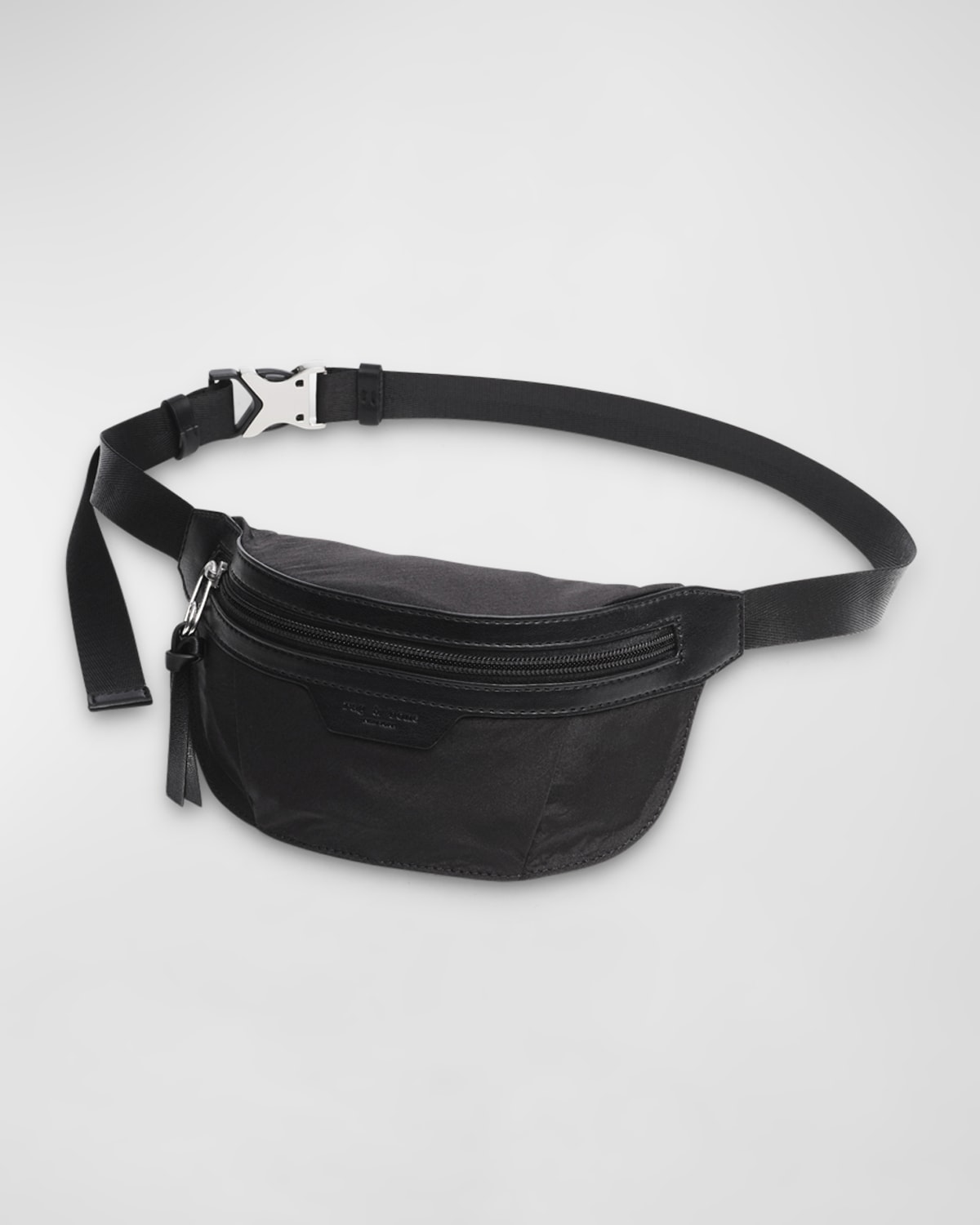 Rag & Bone Mini Commuter Nylon Belt Bag In Black