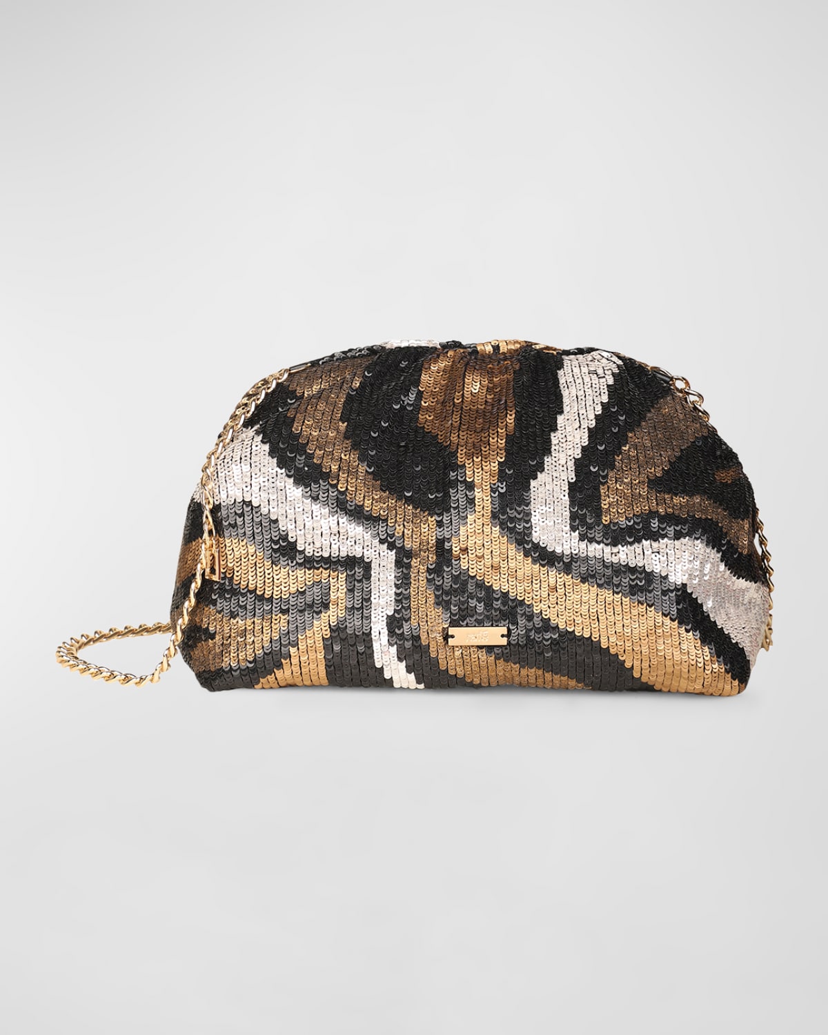 Aya Sequined Frame Clutch