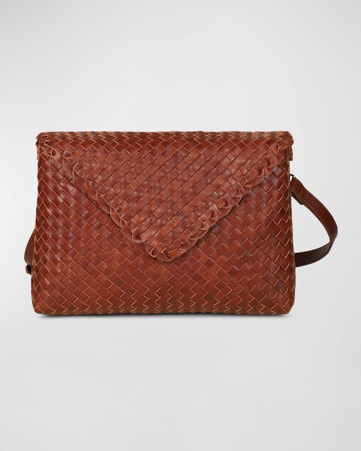 Alex Woven Leather Sling Shoulder Bag