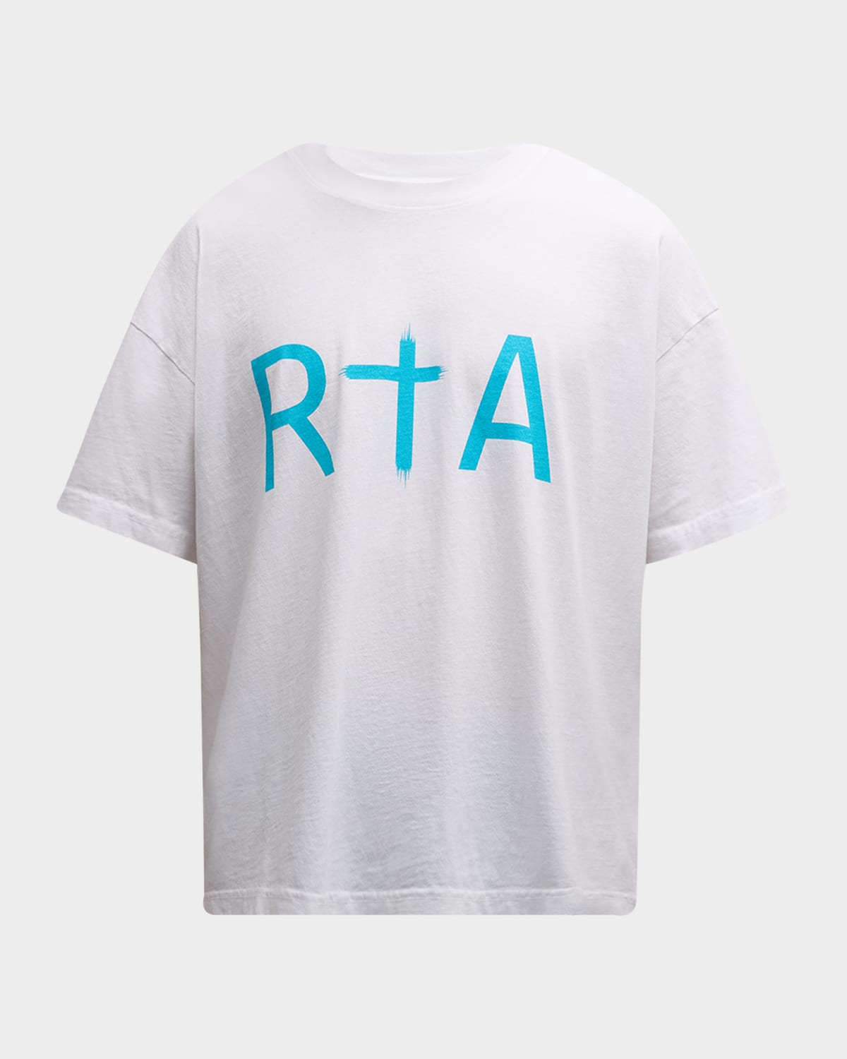 Rta Men's Liam Cross Logo T-shirt In Blue Front Logo
