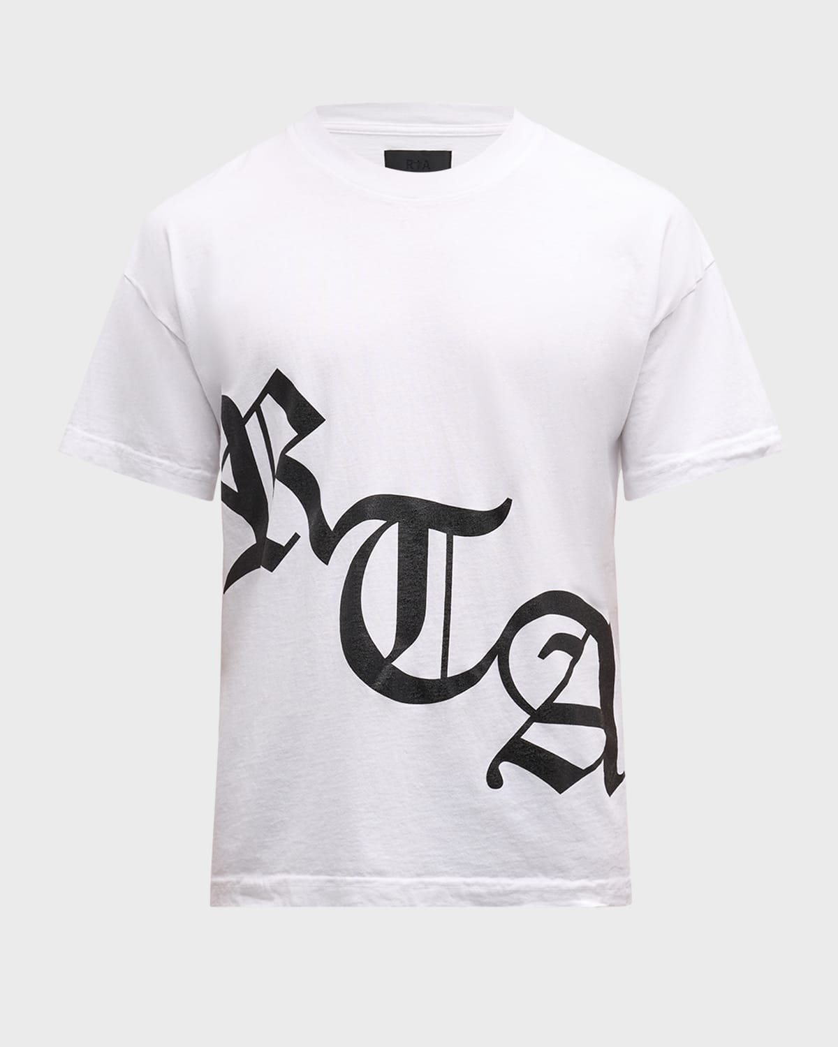 Rta Men's Logo-print T-shirt In White  Old English