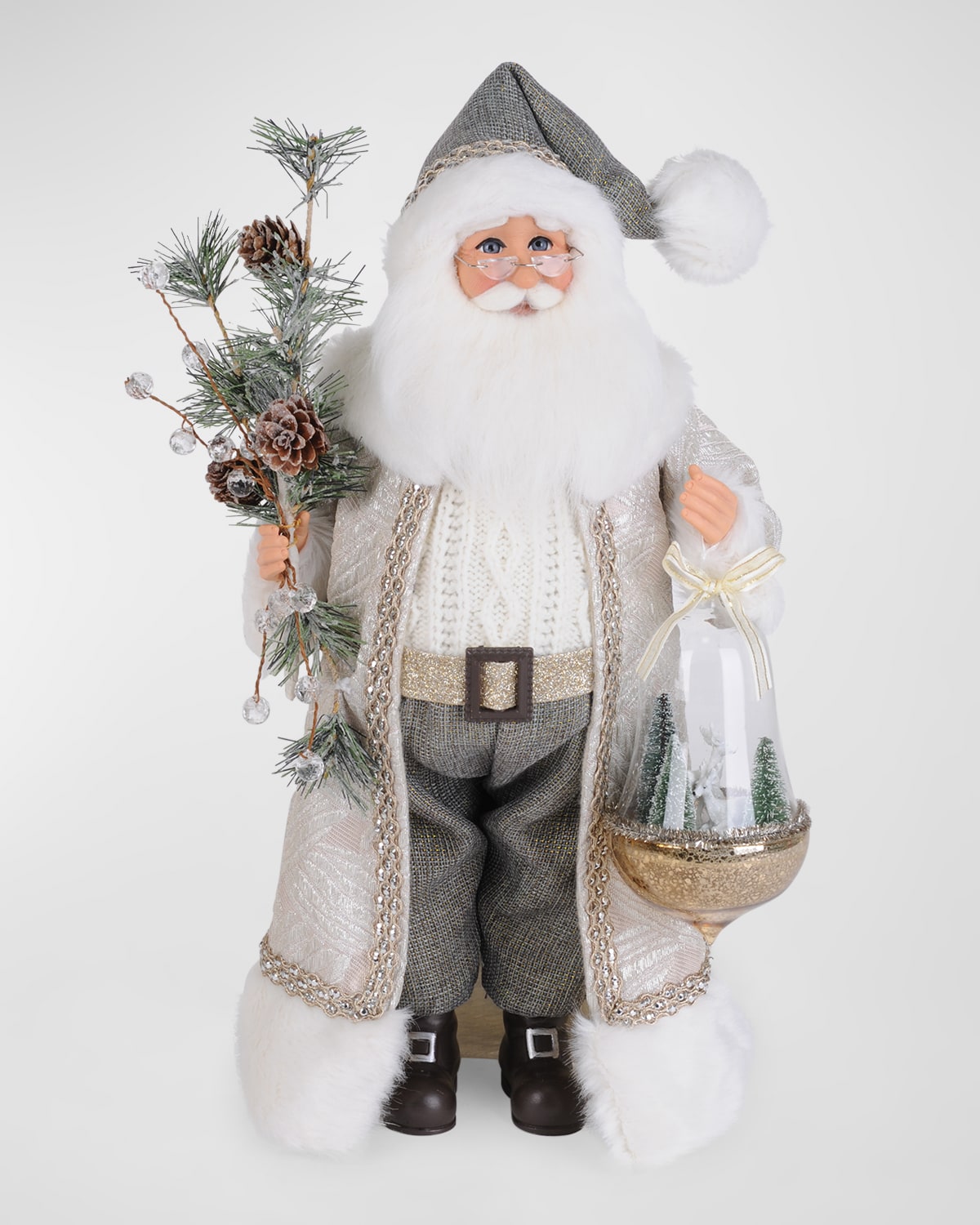 Karen Didion Originals Glistening Forest Santa Figure