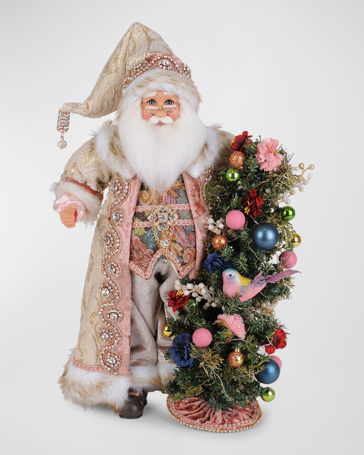 Karen Didion Originals Lighted Victorian Elegance Santa Figure