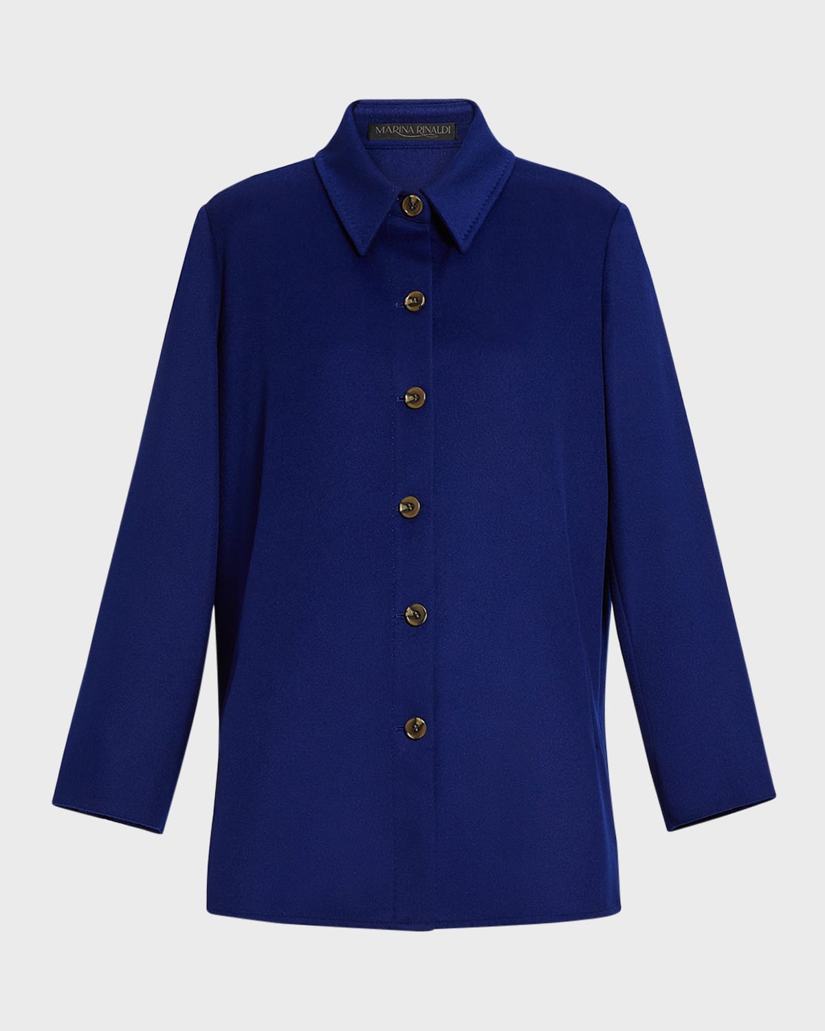Marina Rinaldi Wool Coat In Midnightblue