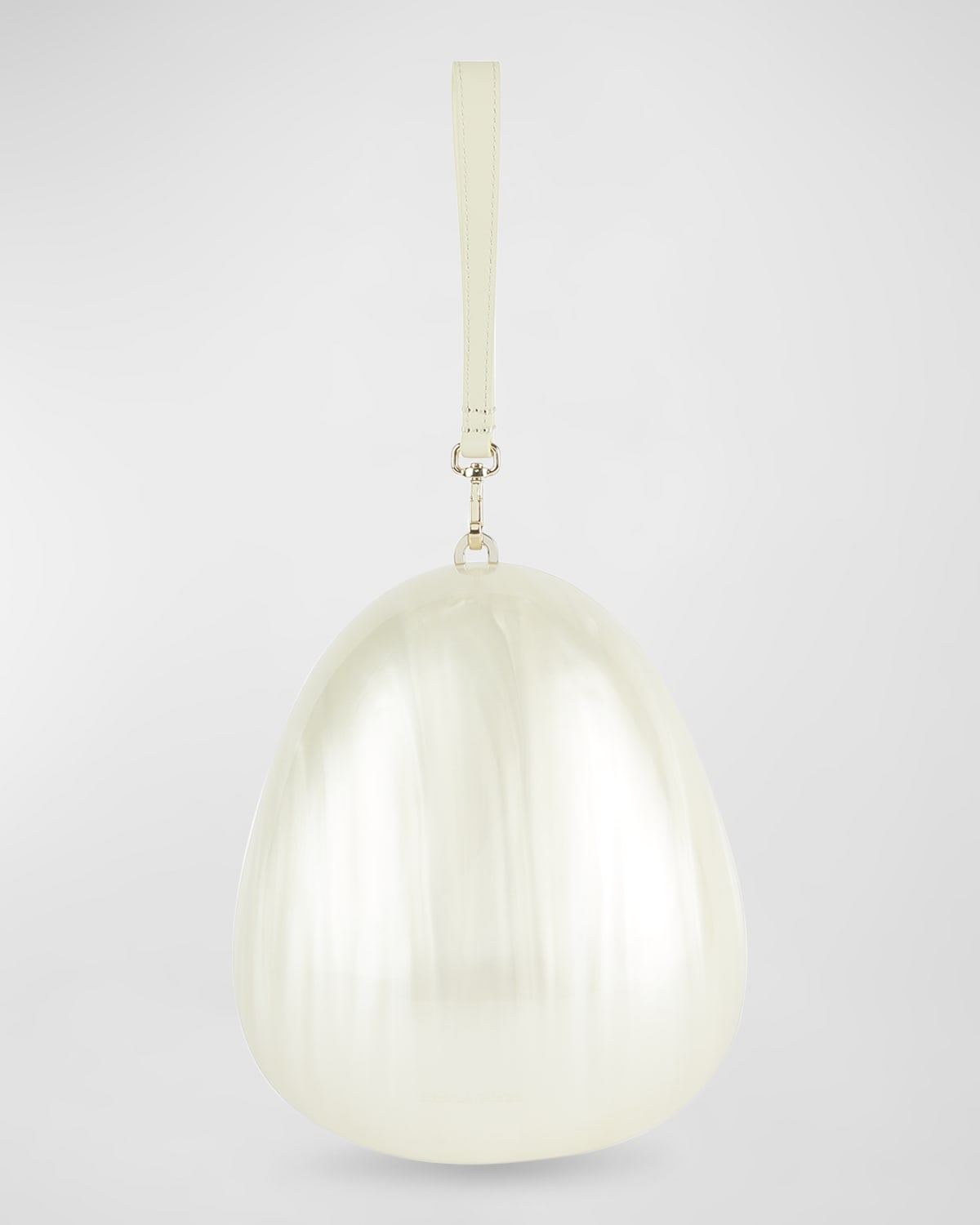 Simone Rocha Large Pearly Egg Crossbody Bag In Pearlpearl