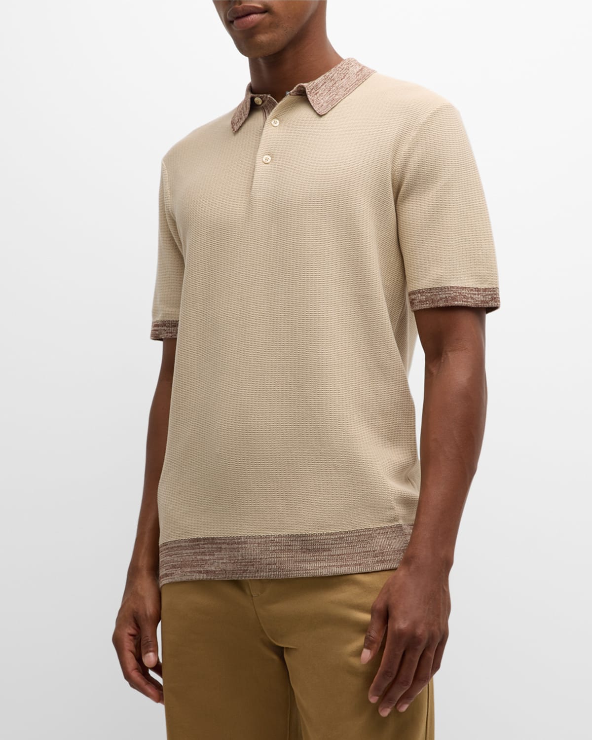 Men's Structure Knit Polo Shirt
