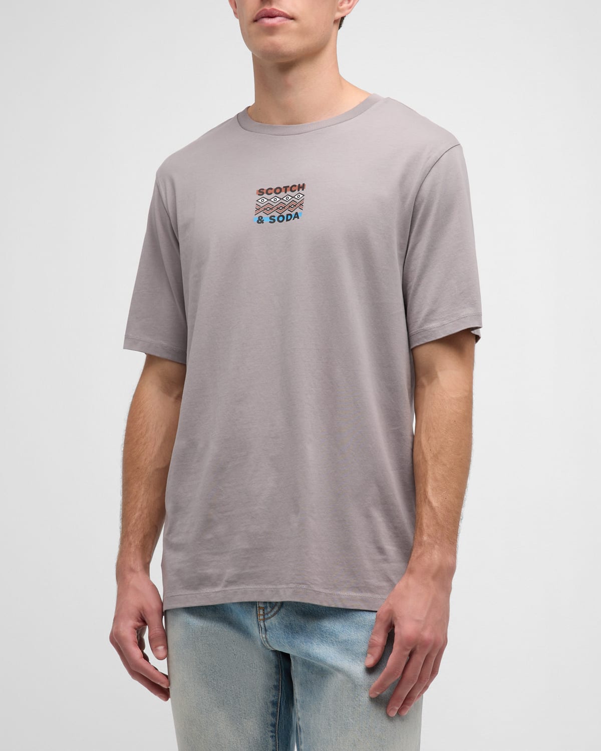 Scotch & Soda Men's Regular-fit Artwork T-shirt In Neutral