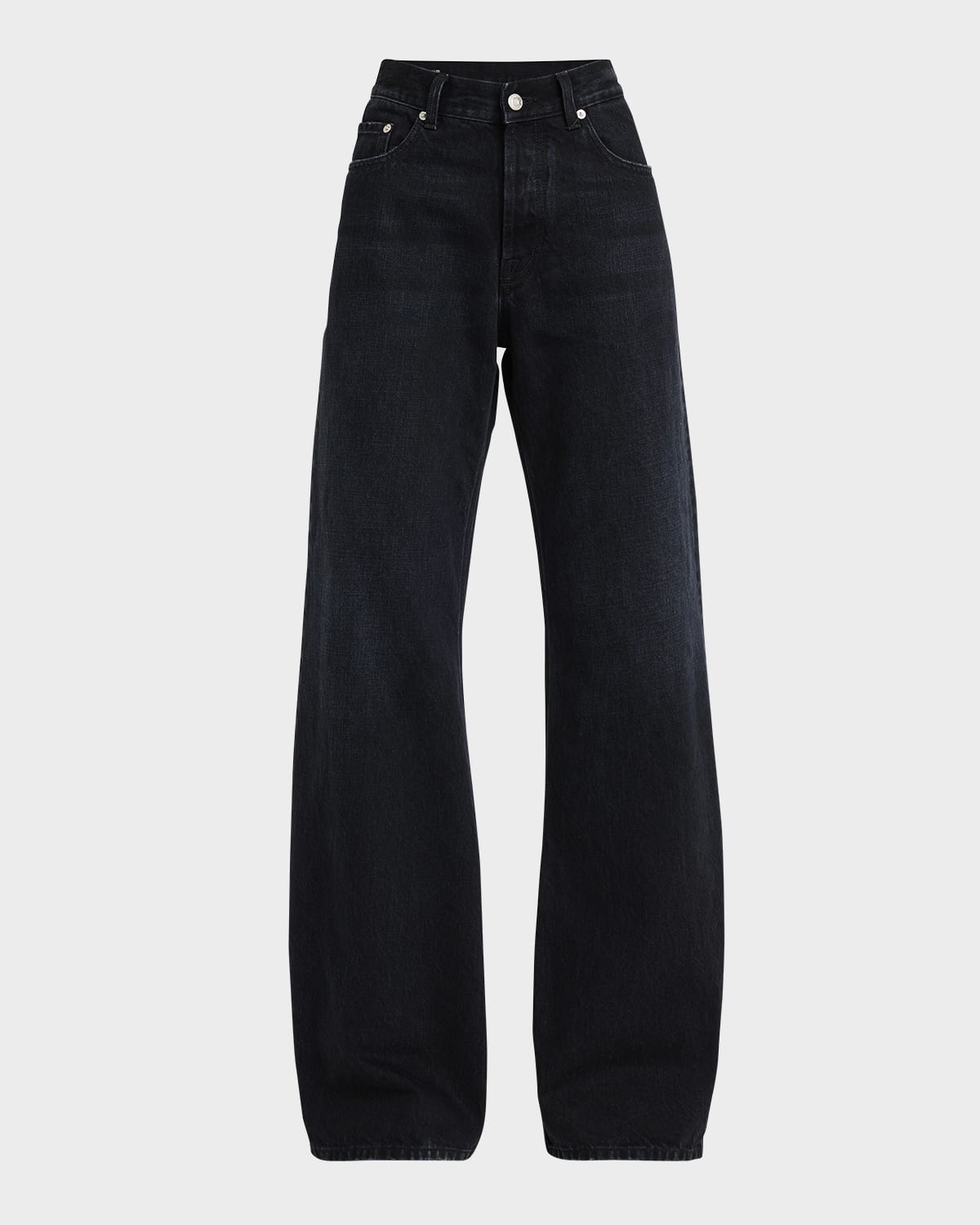 Luke High-Rise Relaxed Straight-Leg Denim Pants