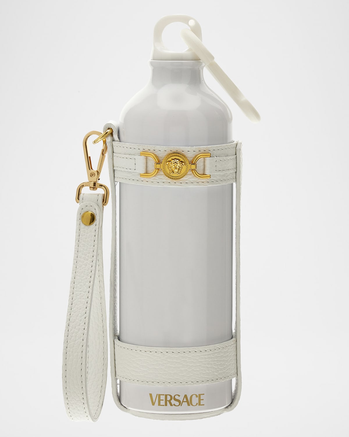 Versace Medusa '95 Water Bottle With Carrier, 26 Oz. In White