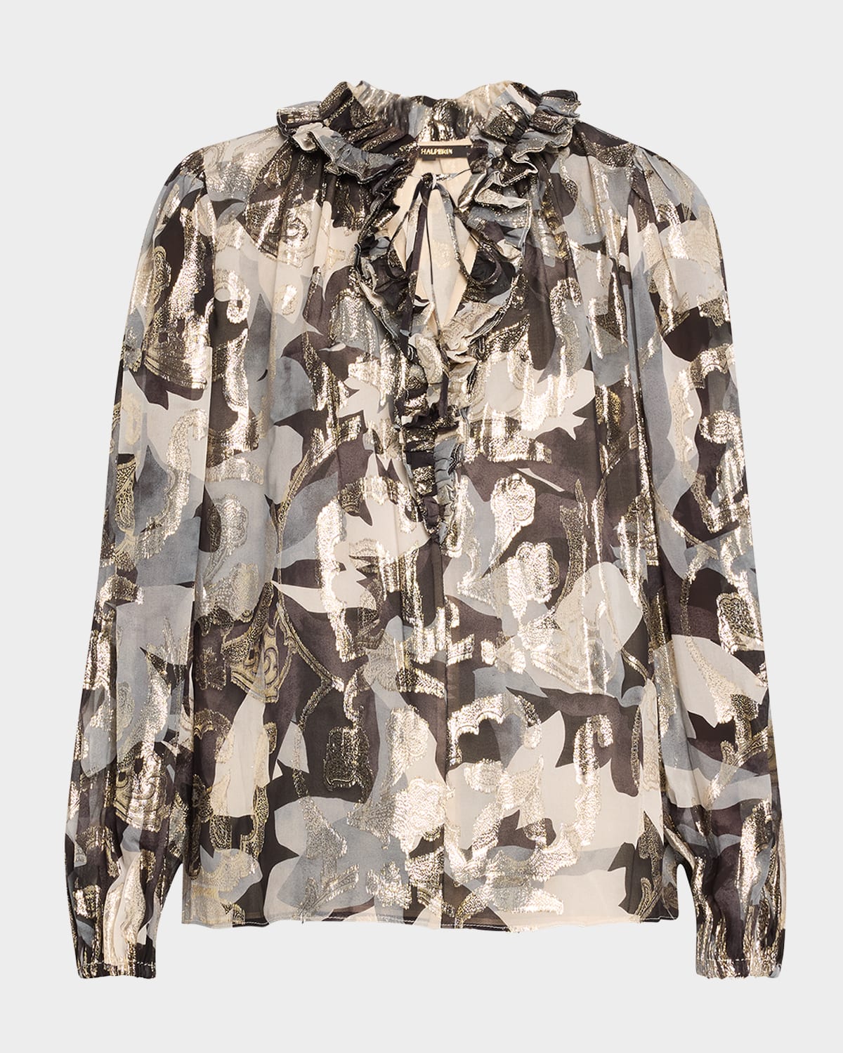 Kobi Halperin Boden Blouse In Graphite Multi